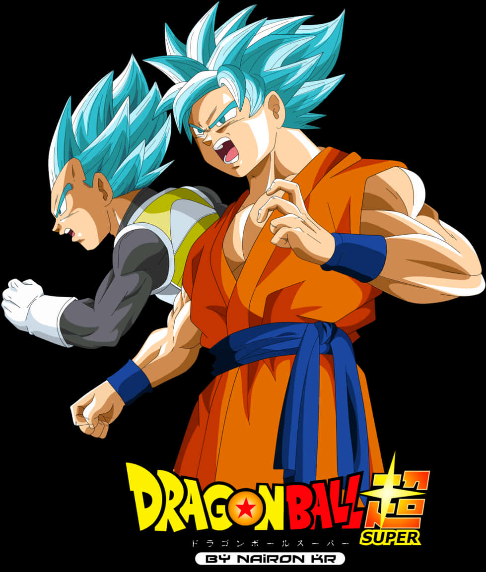 Goku và Vegeta Siêu Saiyan Xanh Dragon Ball Super Hình nền
