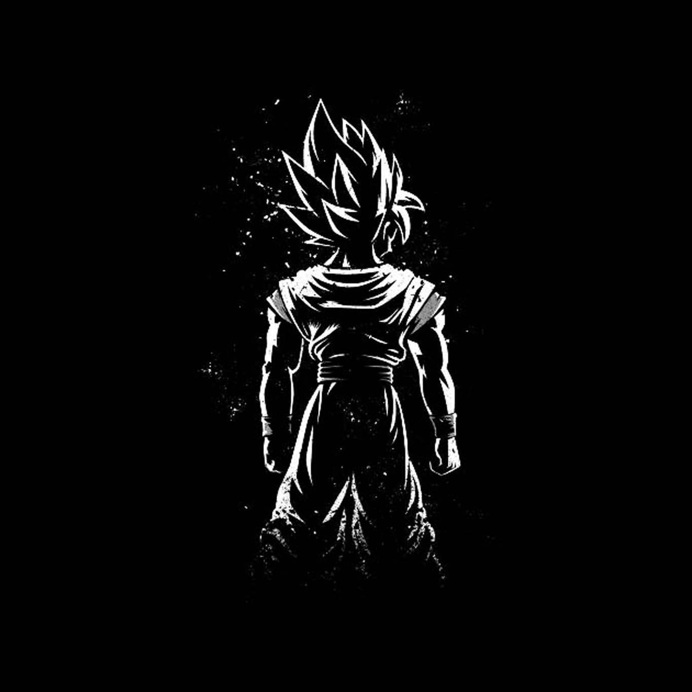 Goku Viền Trắng Đen Hình nền