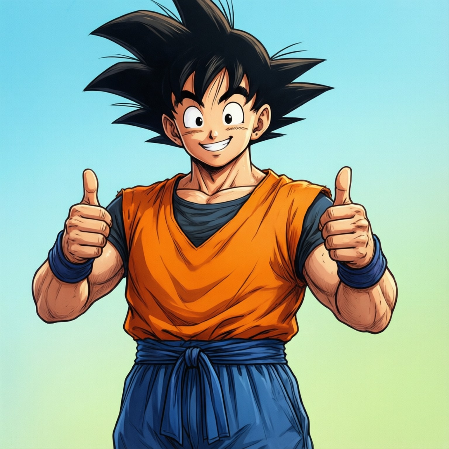 Goku vui vẻ Hình nền