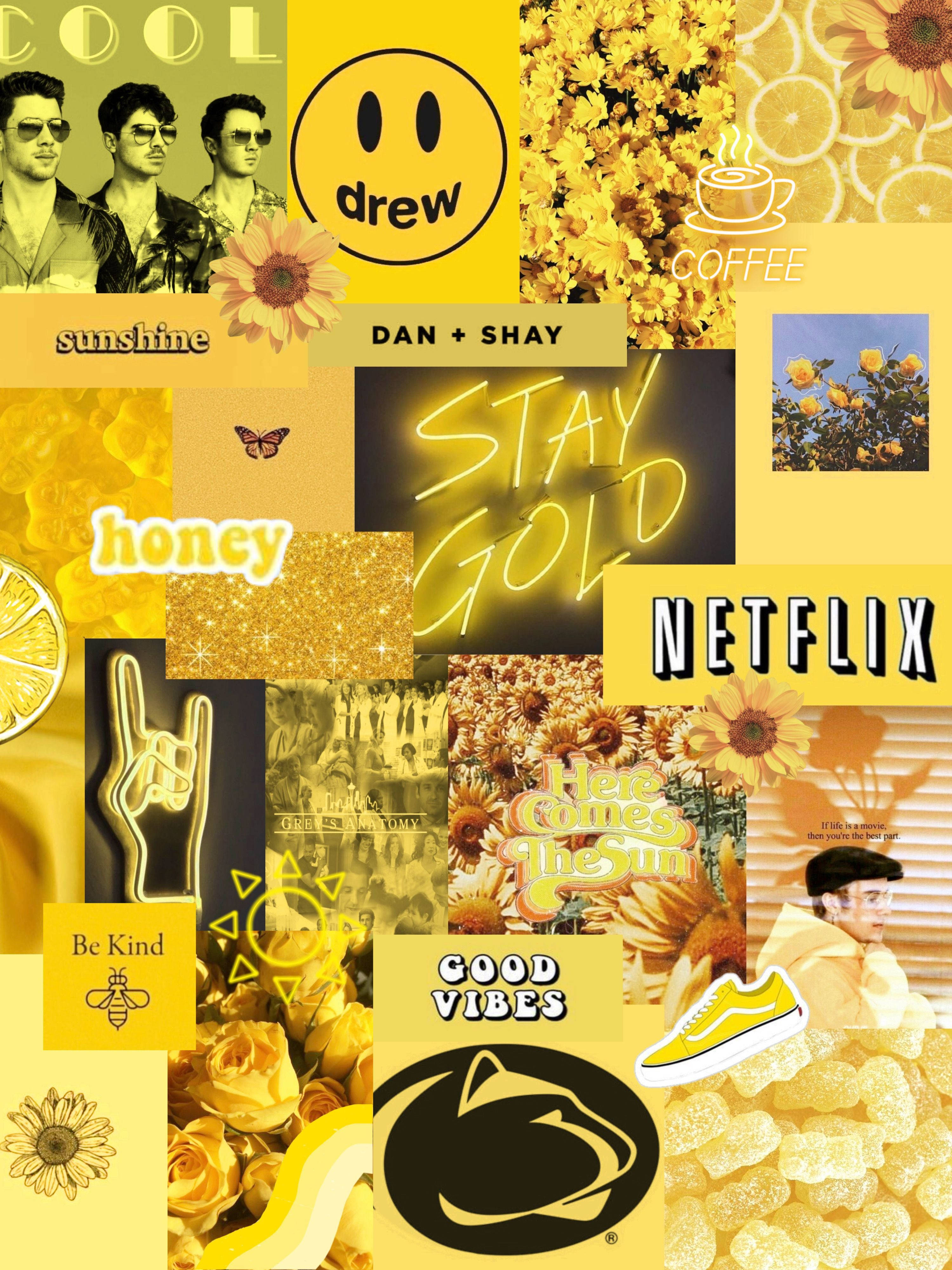 Good Vibes Vibe Vàng Thẩm Mỹ Hình nền