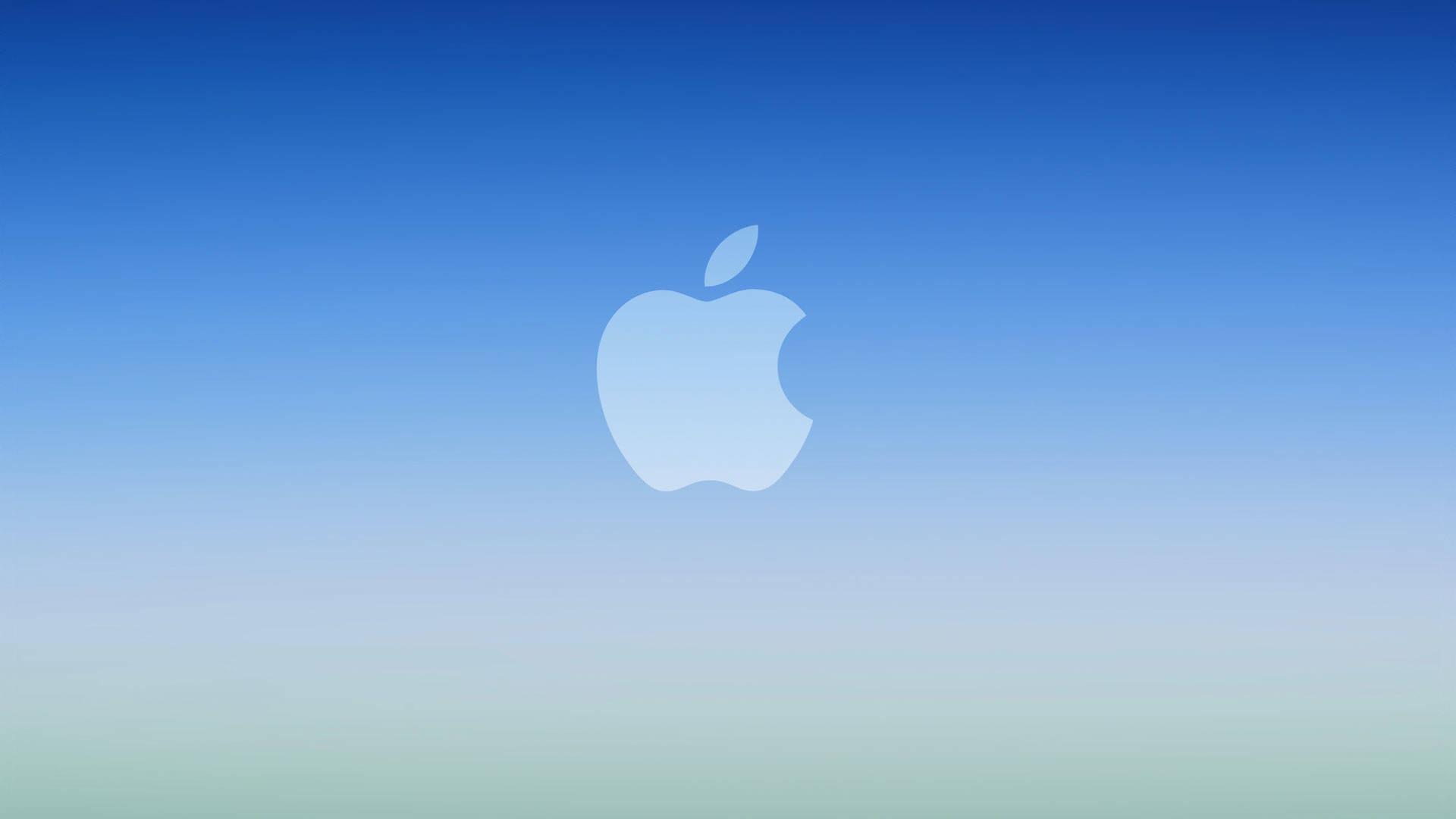 Gradient Xanh Dương Mát Mẻ với Logo Apple Hình nền