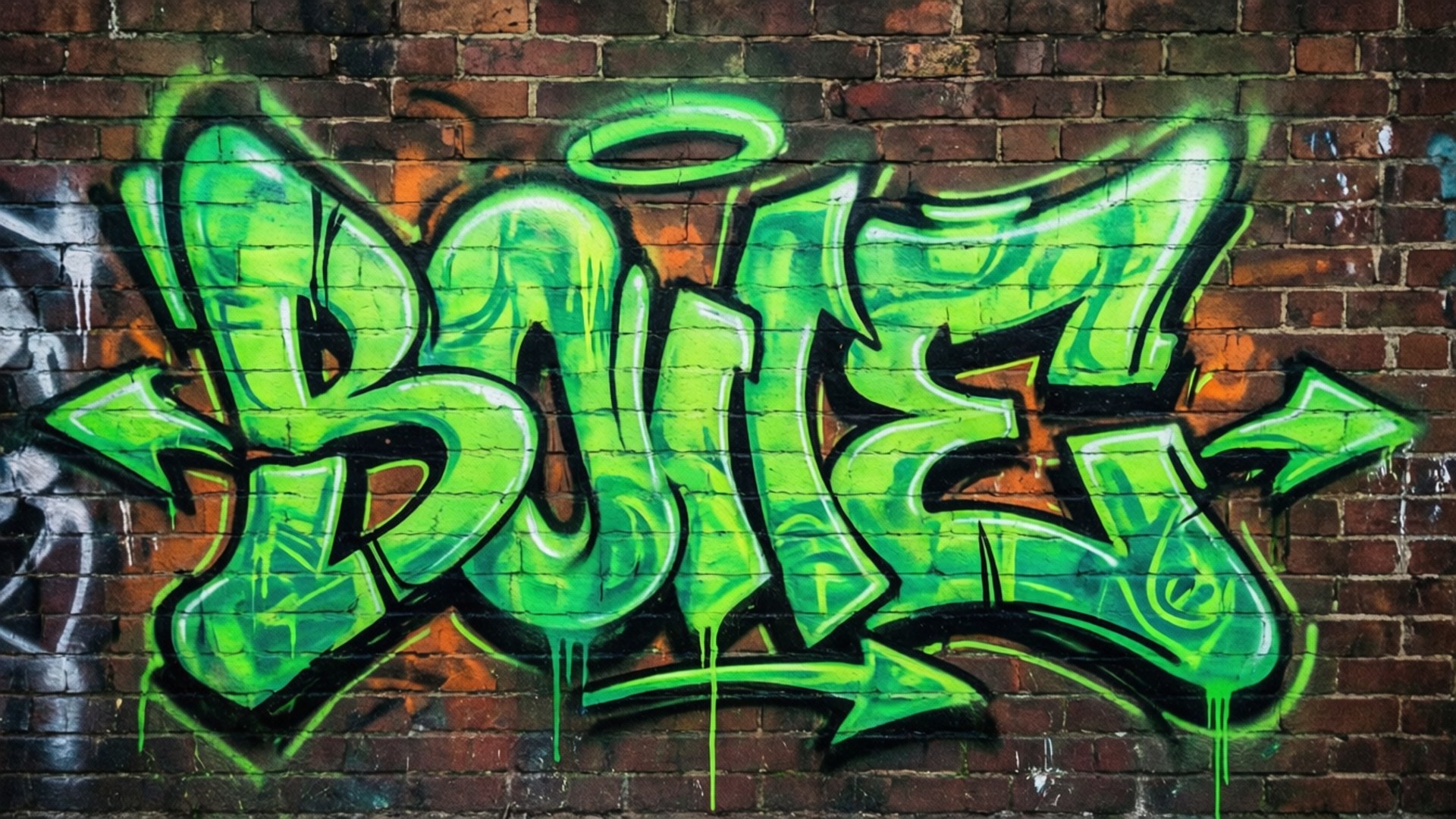 Graffiti Phát Sáng Hình nền