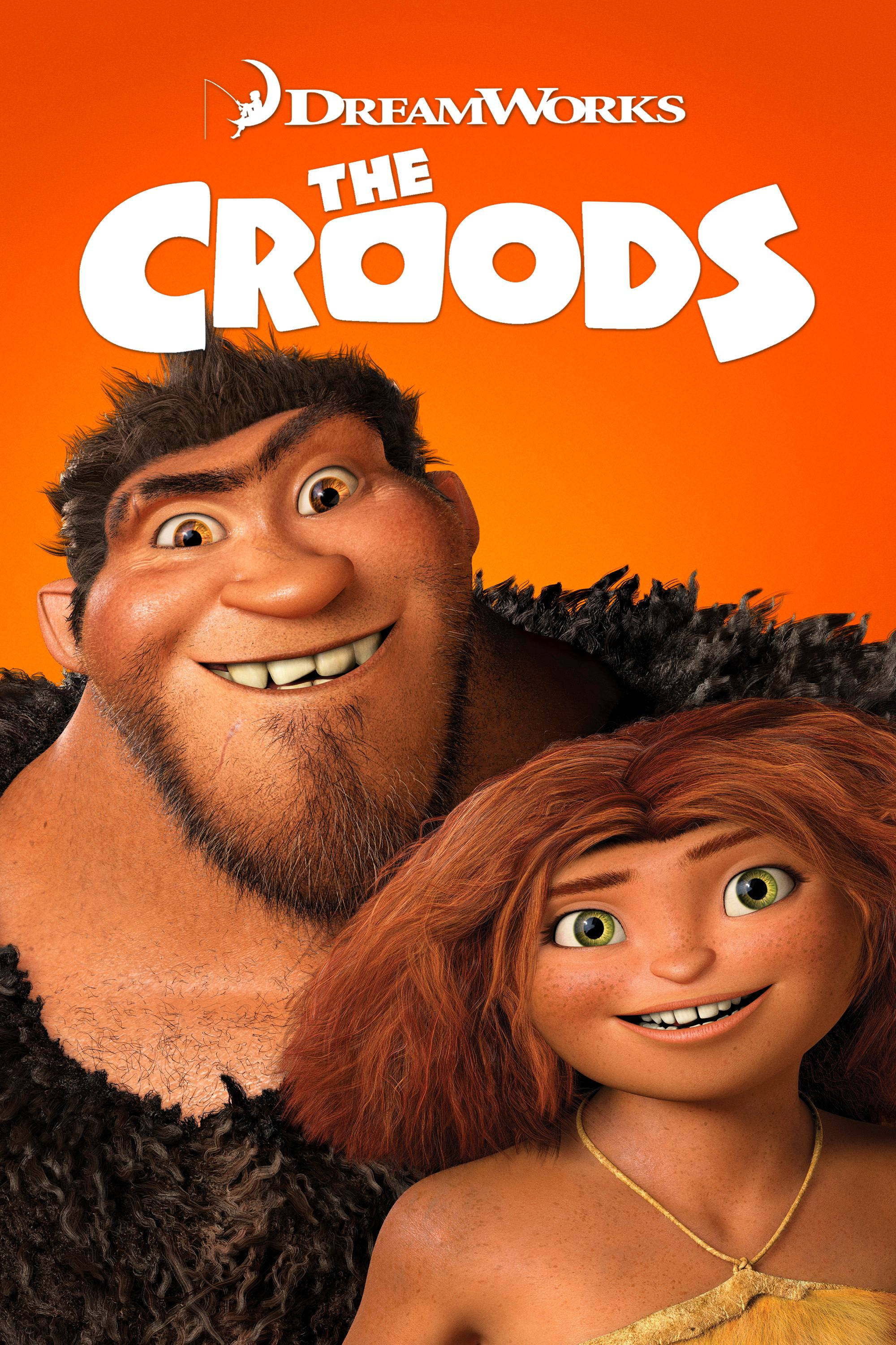 Grug và Eep từ phim hoạt hình Croods tận hưởng cuộc phiêu lưu gia đình Hình nền