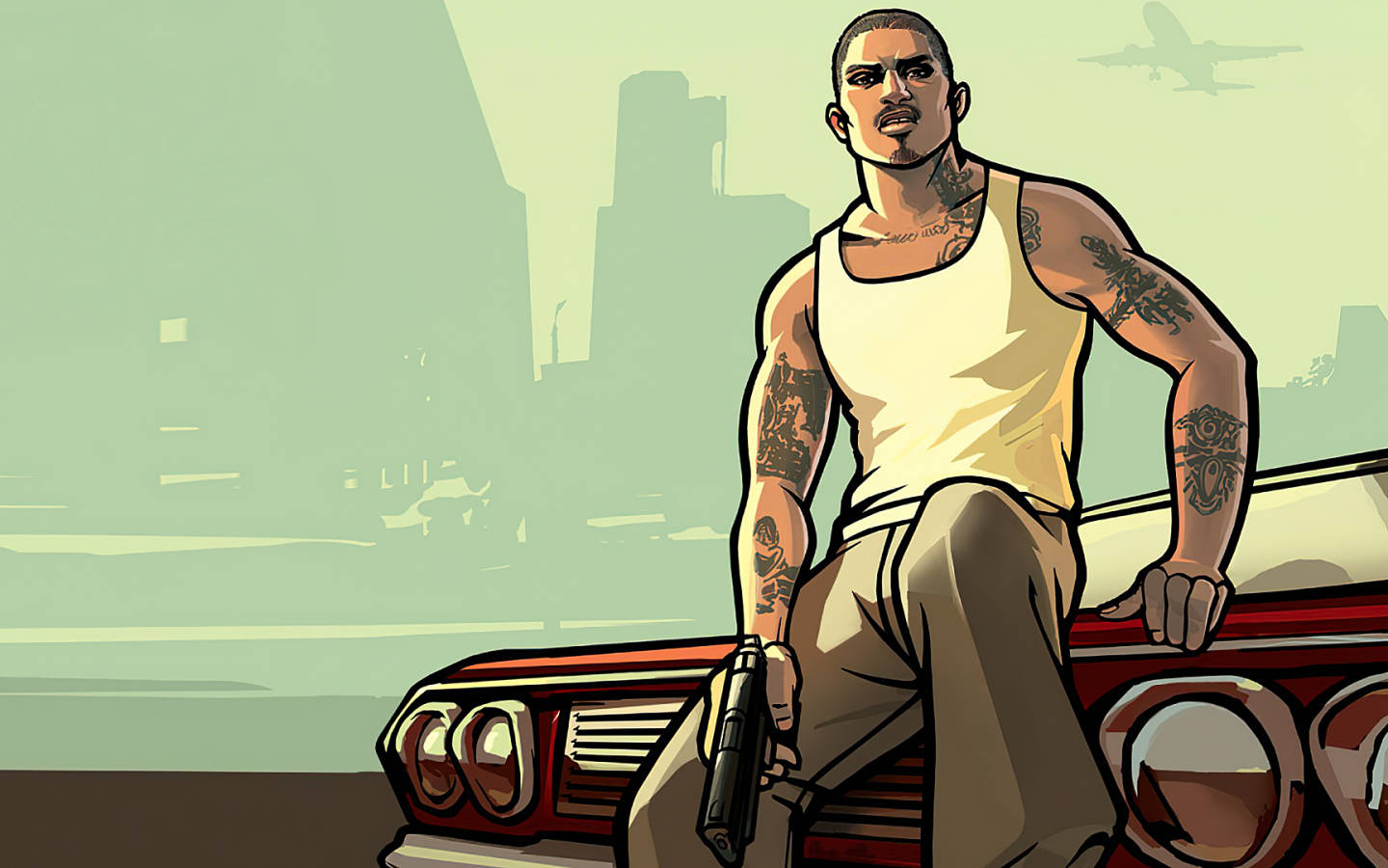 GTA SA 4K Nhân Vật Chính Hình nền