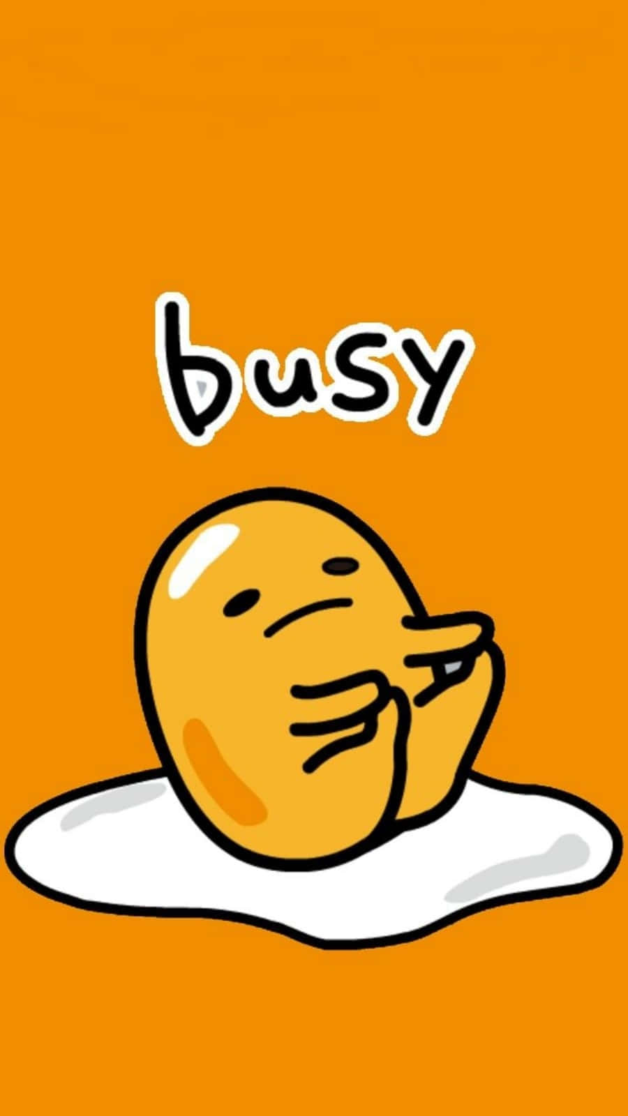 Gudetama Lớn Bận Rộn Chạm Ngón Chân Hình nền