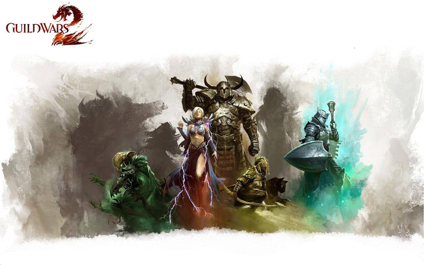 Guild Wars 2 Xám Trừu Tượng Hình nền