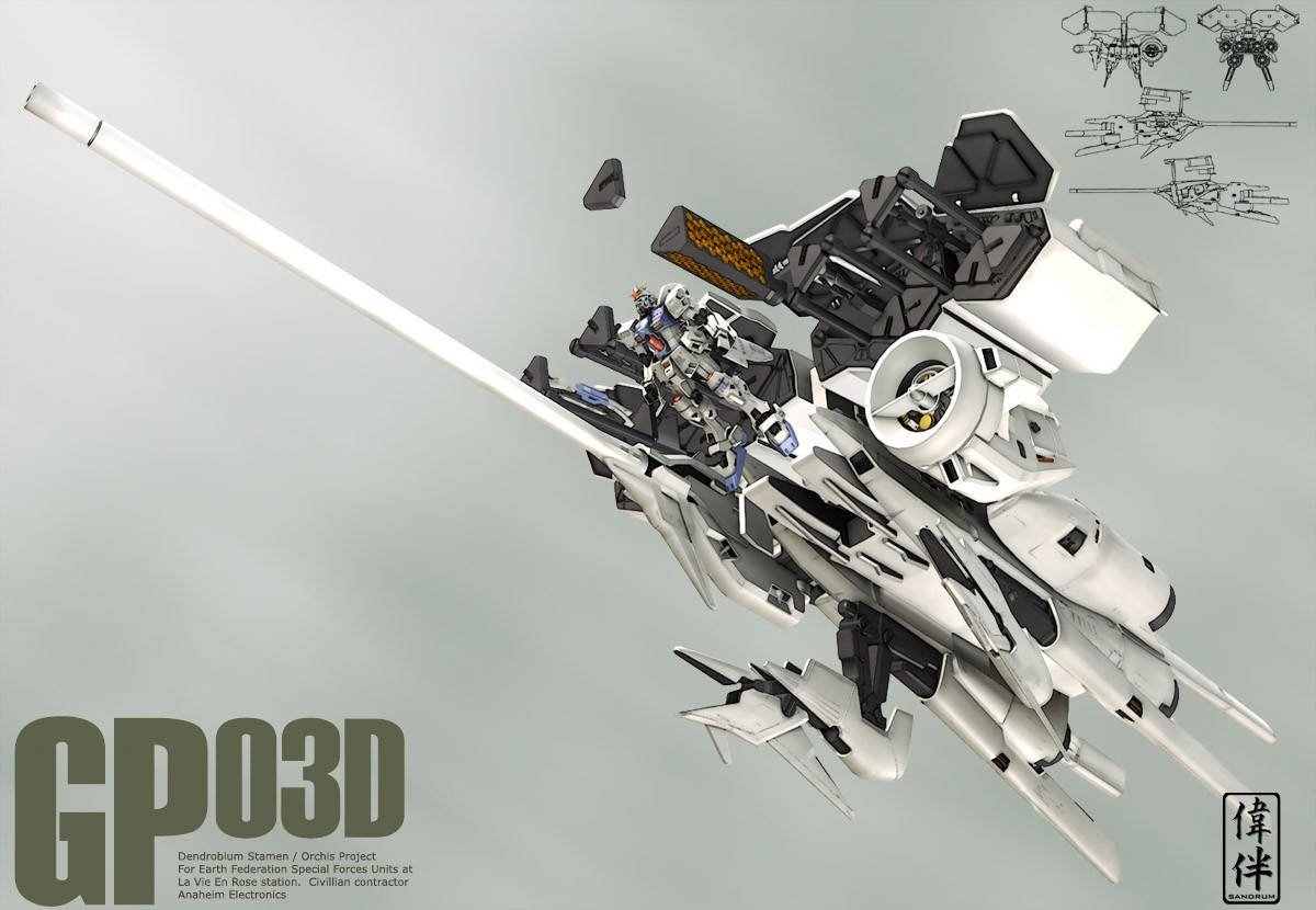Gundam GP03D Trắng