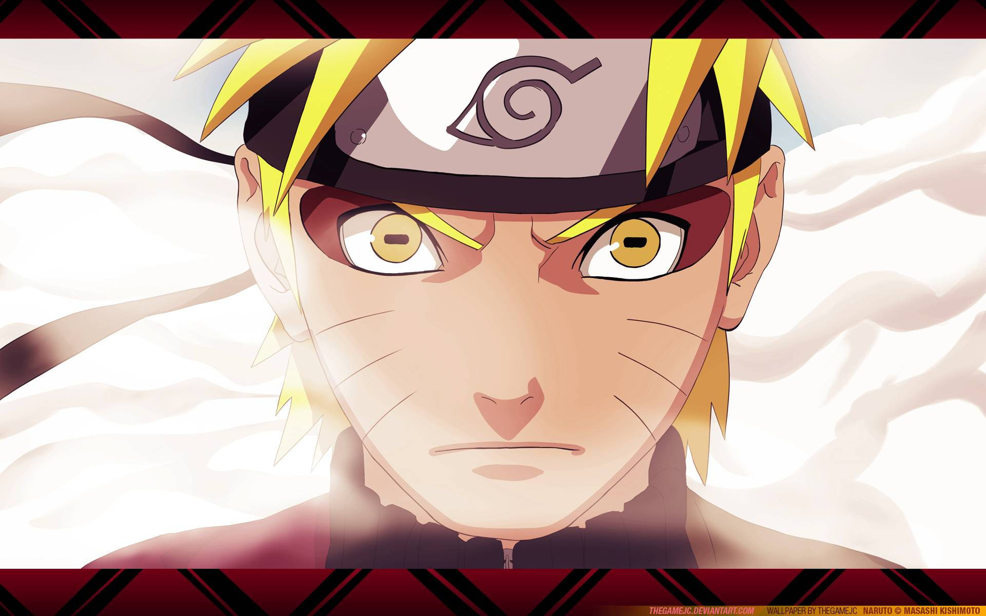 Gương mặt Naruto Tiên Nhân đầy ấn tượng Hình nền