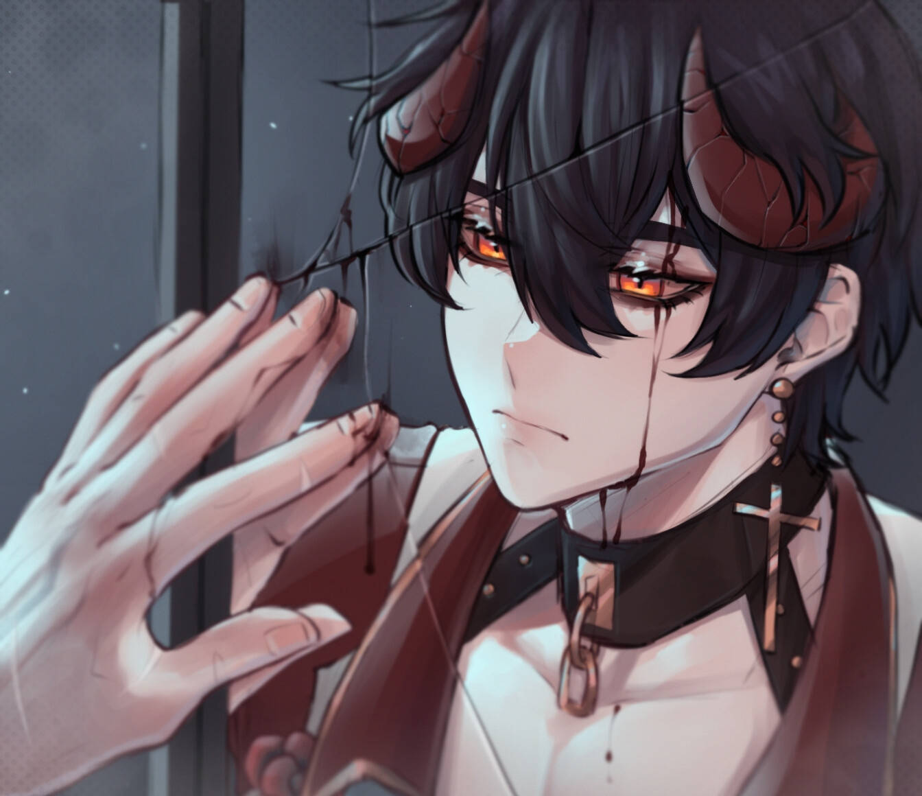 Gương Vỡ Ảnh Đại Diện Anime Cá Tính Hình nền