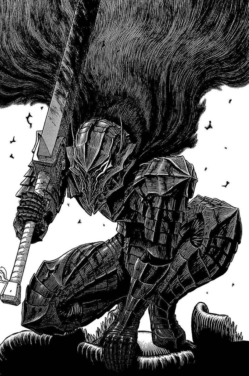 Guts trong bộ giáp đầy đủ - Berserk Hình nền