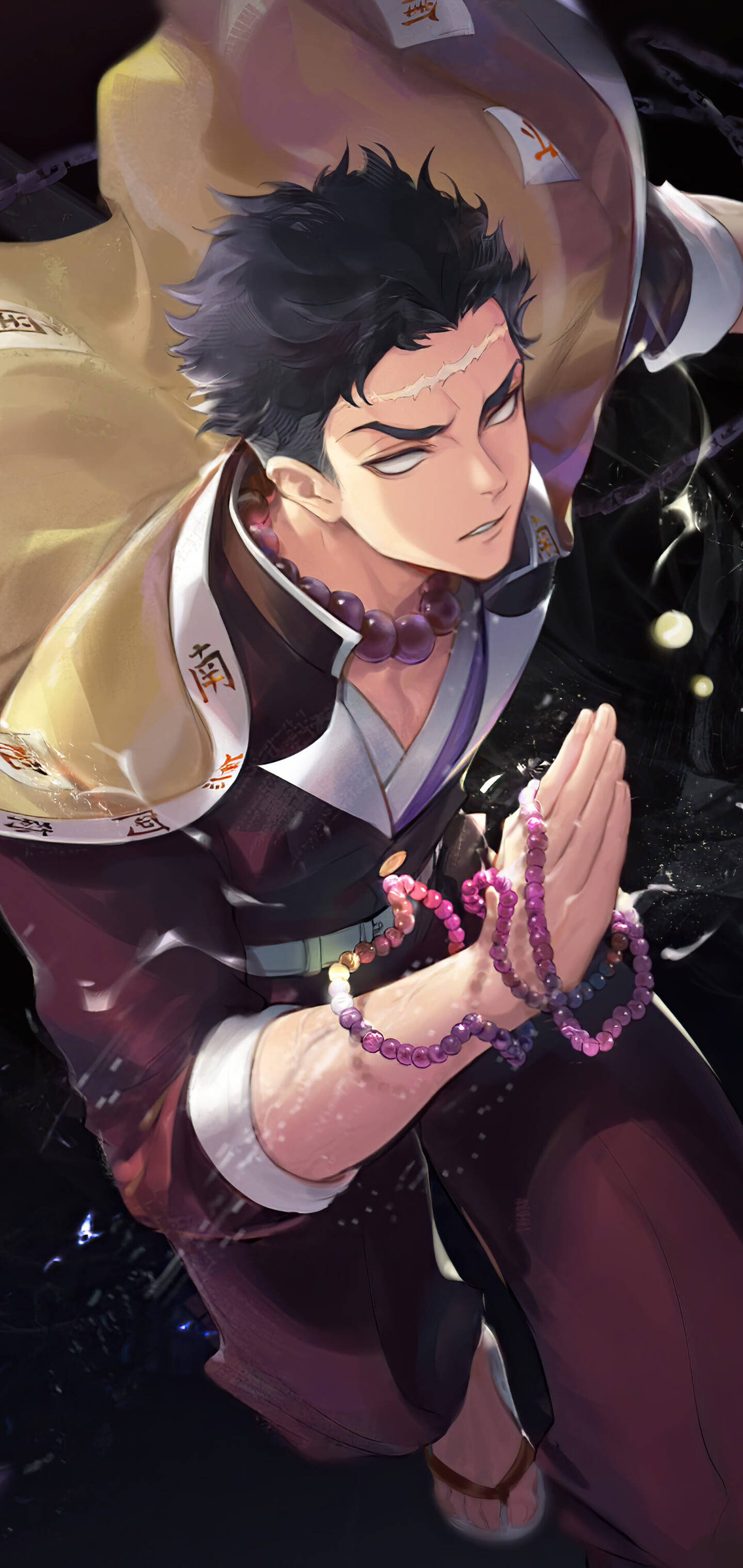 Gyomei Himejima cầu nguyện fanart Hình nền