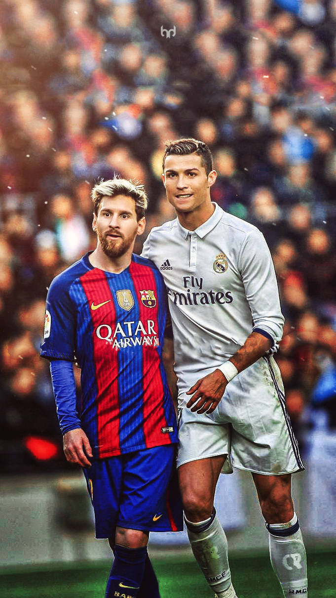 Hình nền ngôi sao bóng đá Lionel Messi và Cristiano Ronaldo