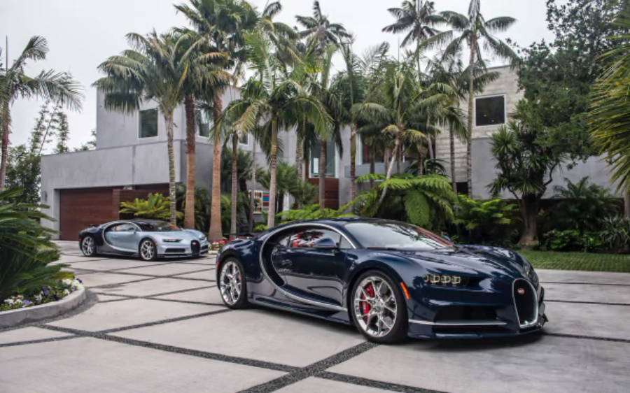 Hai chiếc Bugatti Chiron 4K Hình nền