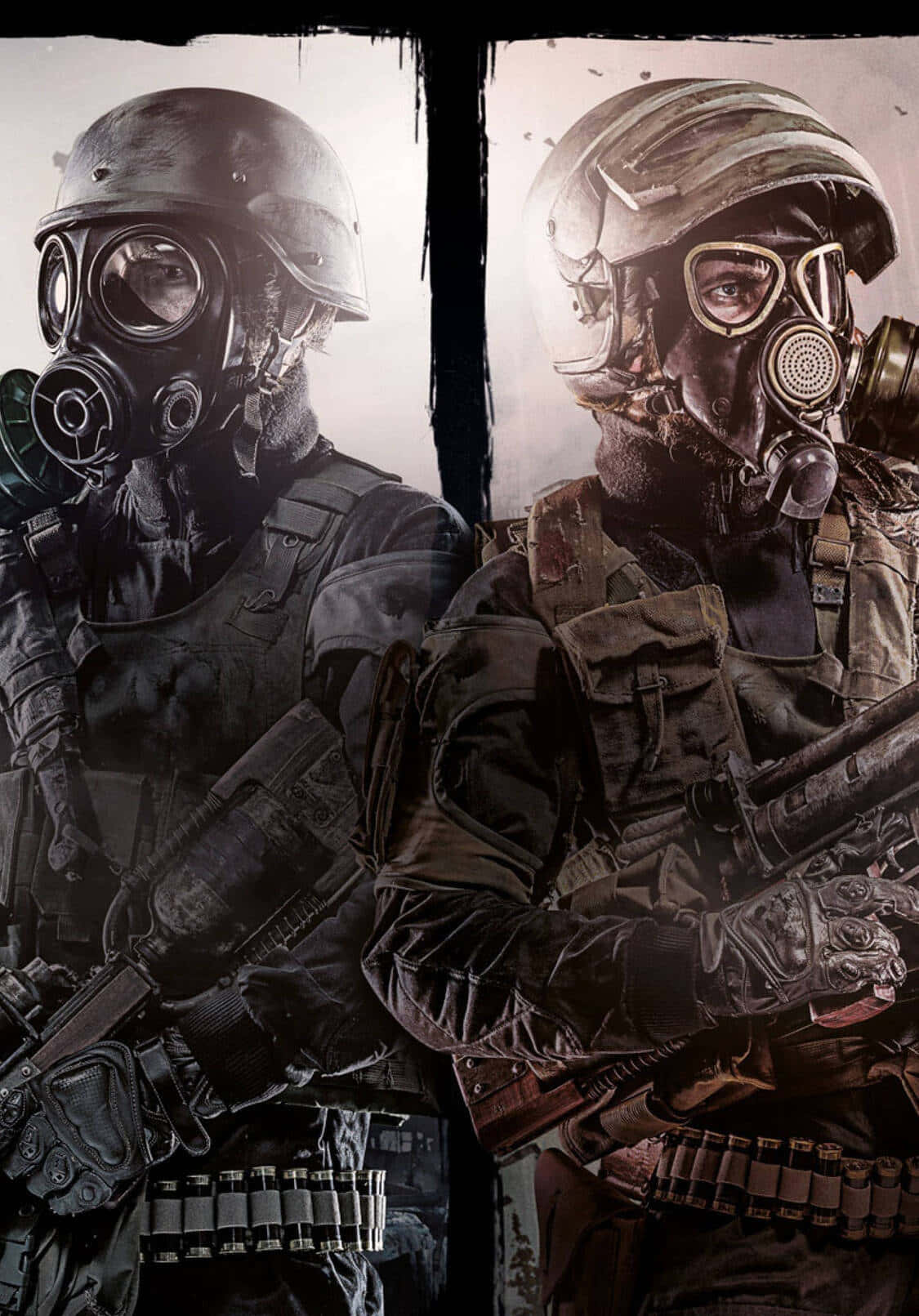 Hai Người Lính Đối Địch iPhone X Metro Last Light Nền Hình nền