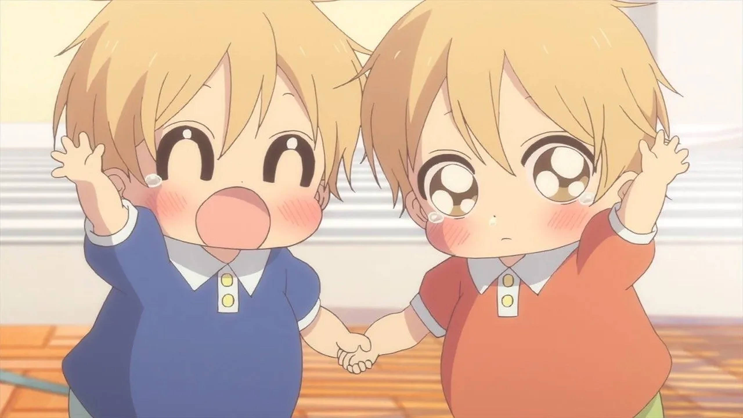 Hai Đứa Trẻ Anime Đáng Yêu Hình nền
