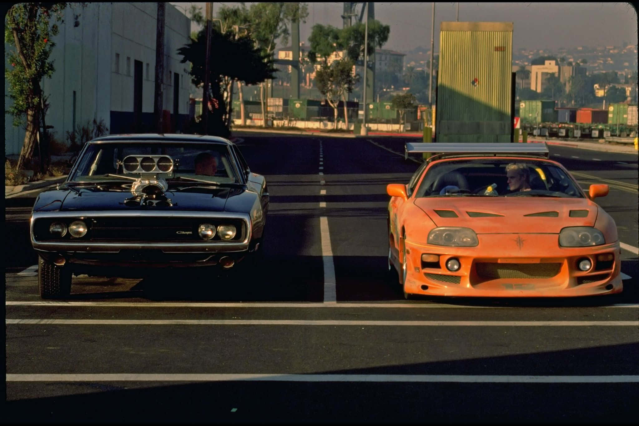 Hai Xe Đua Trong Fast And Furious 1 Hình nền