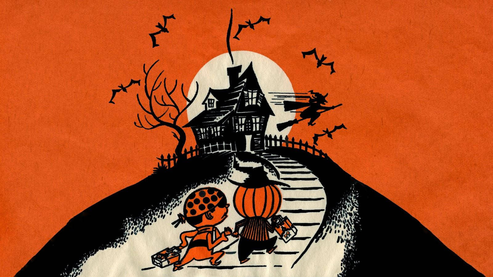Halloween Cổ Điển Trick Or Treat Hình nền