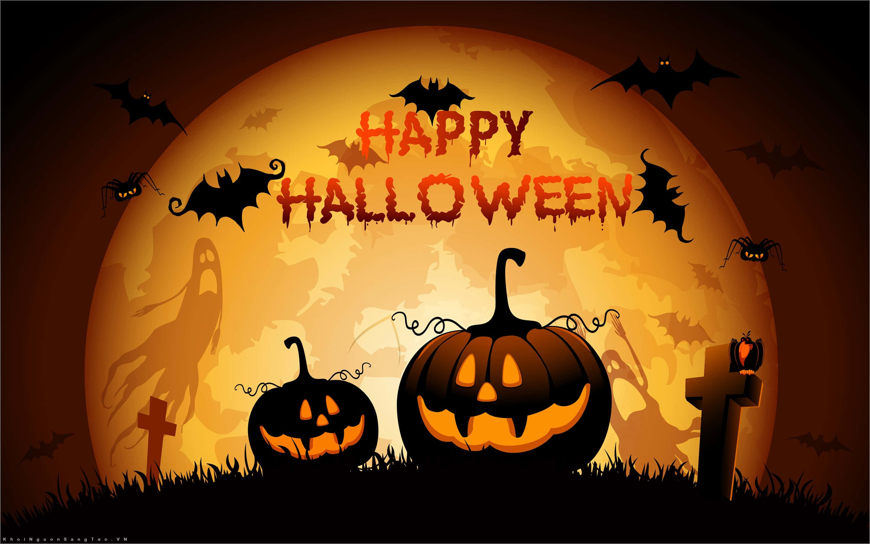 "Halloween Fang-tastic" Hình nền
