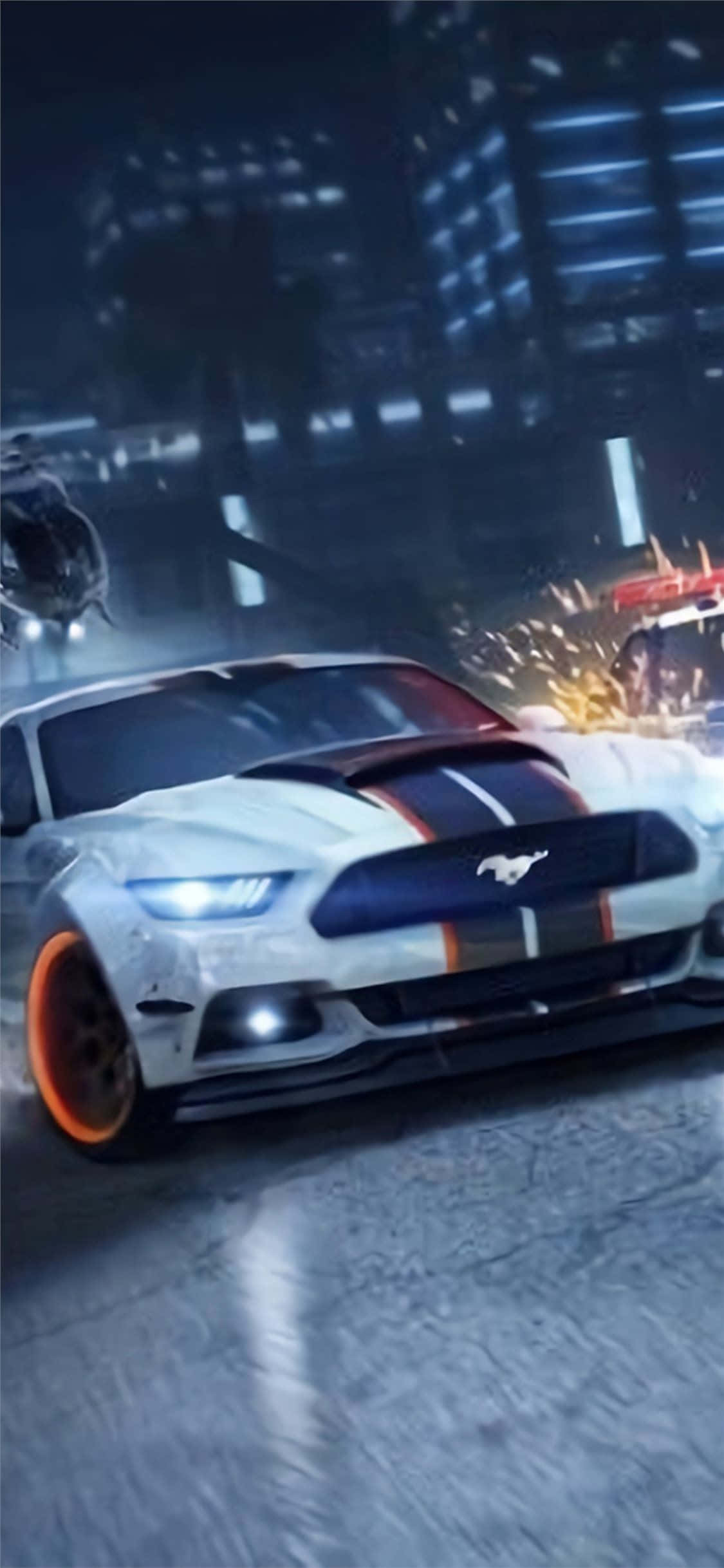 Hành Động Mãnh Liệt Trong Need for Speed Heat Hình nền