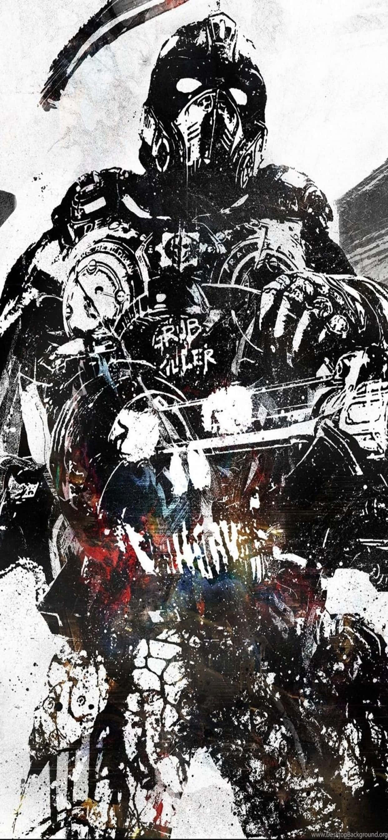 Hành động game Gears of War 5 thú vị trên iPhone XS Max Hình nền