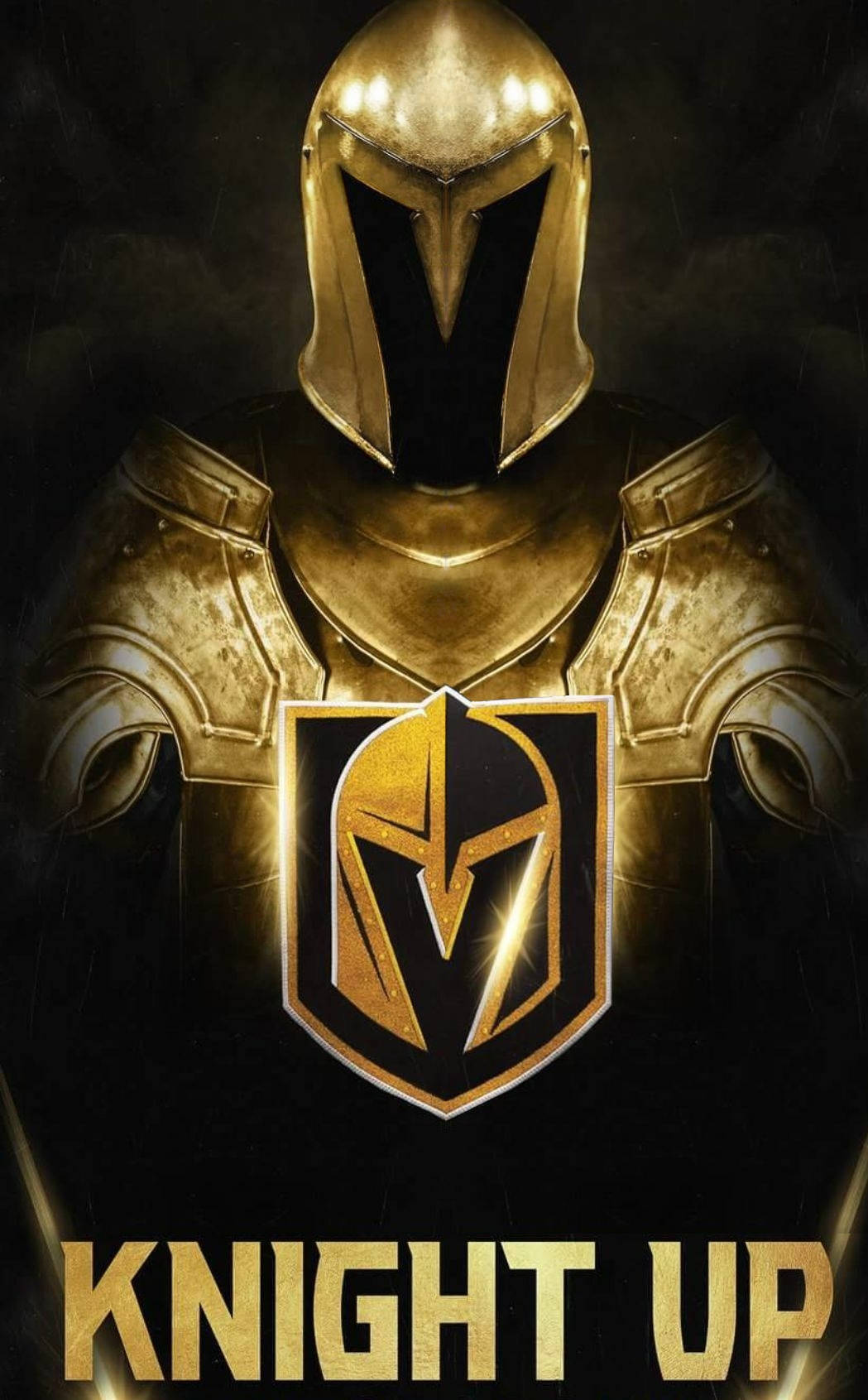 Hành động sôi động của Vegas Golden Knights với logo biến hóa. Hình nền
