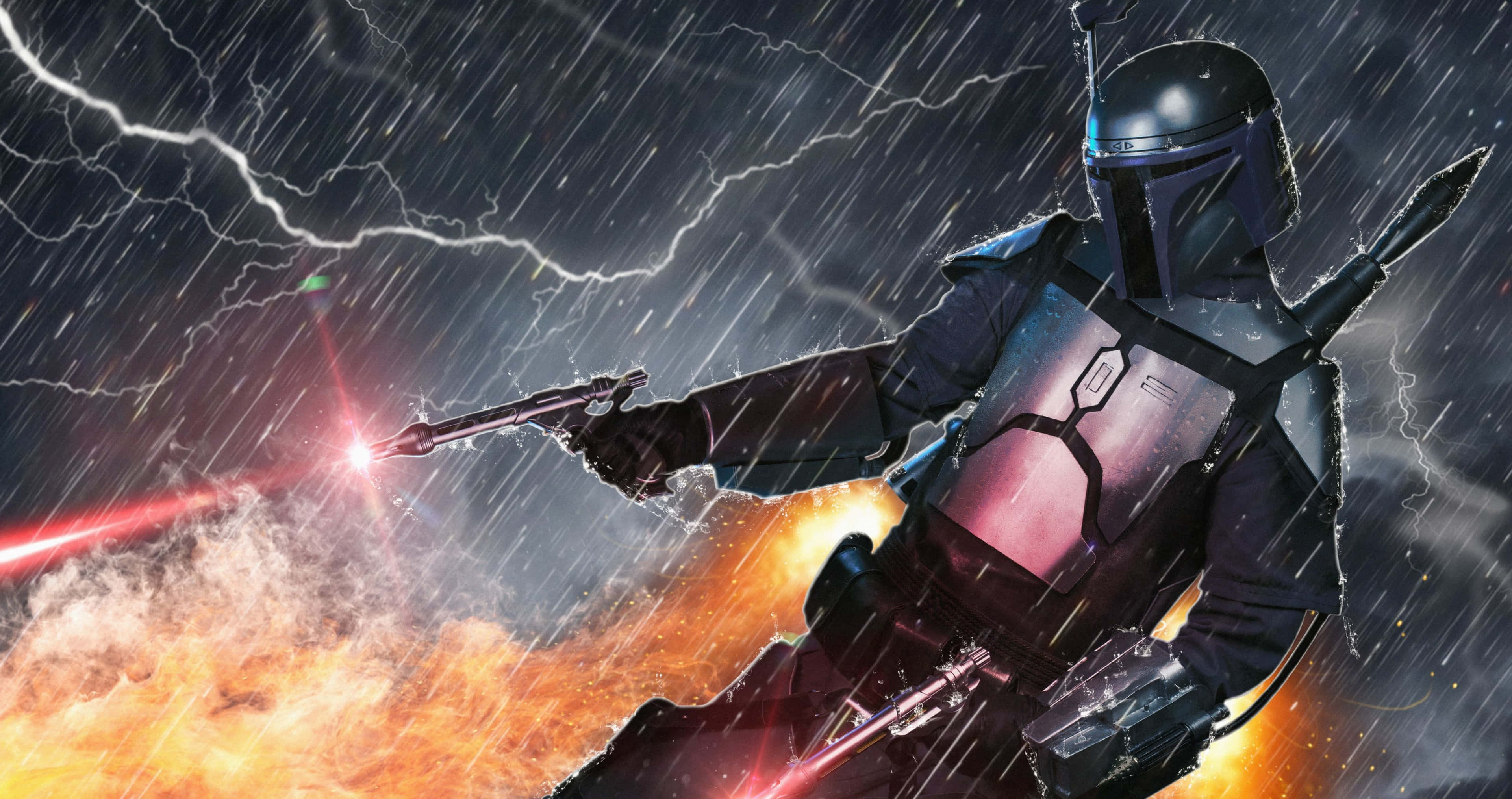 Hành động The Mandalorian Mưa Nổ Hình nền