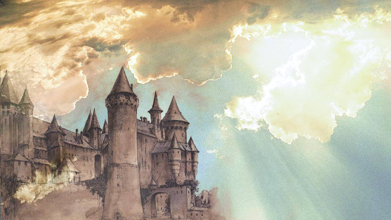 Harry Potter Phong Cách Thẩm Mỹ Hogwarts Vẽ Tranh. Hình nền