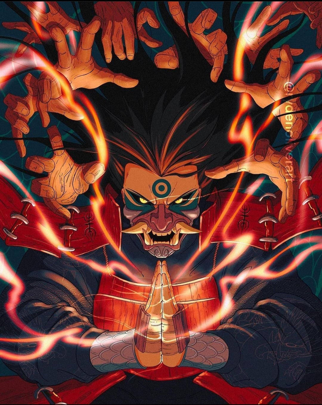 Hashirama Senju chắp tay Hình nền