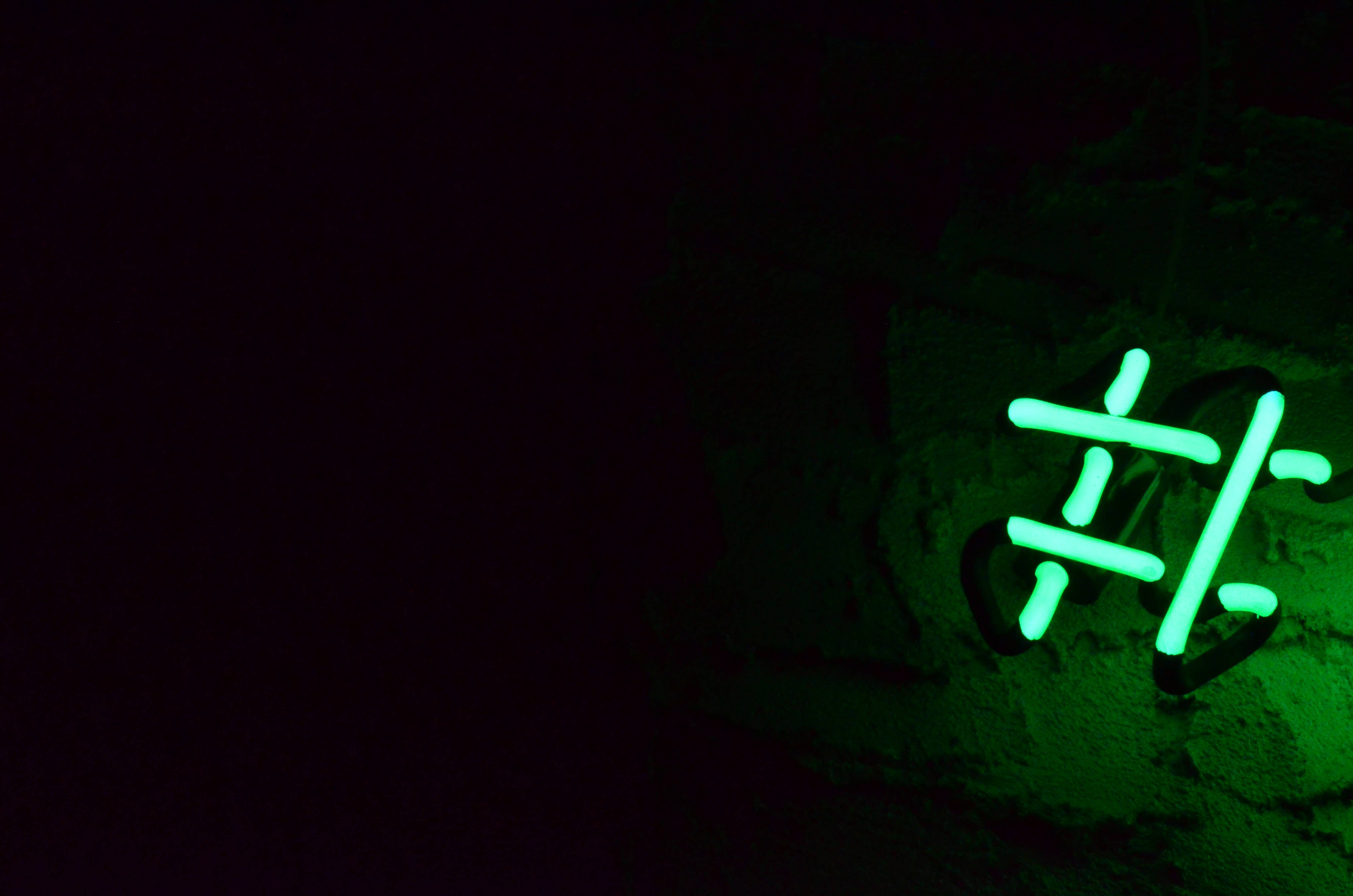 Hashtag Neon Xanh Lá Hình nền