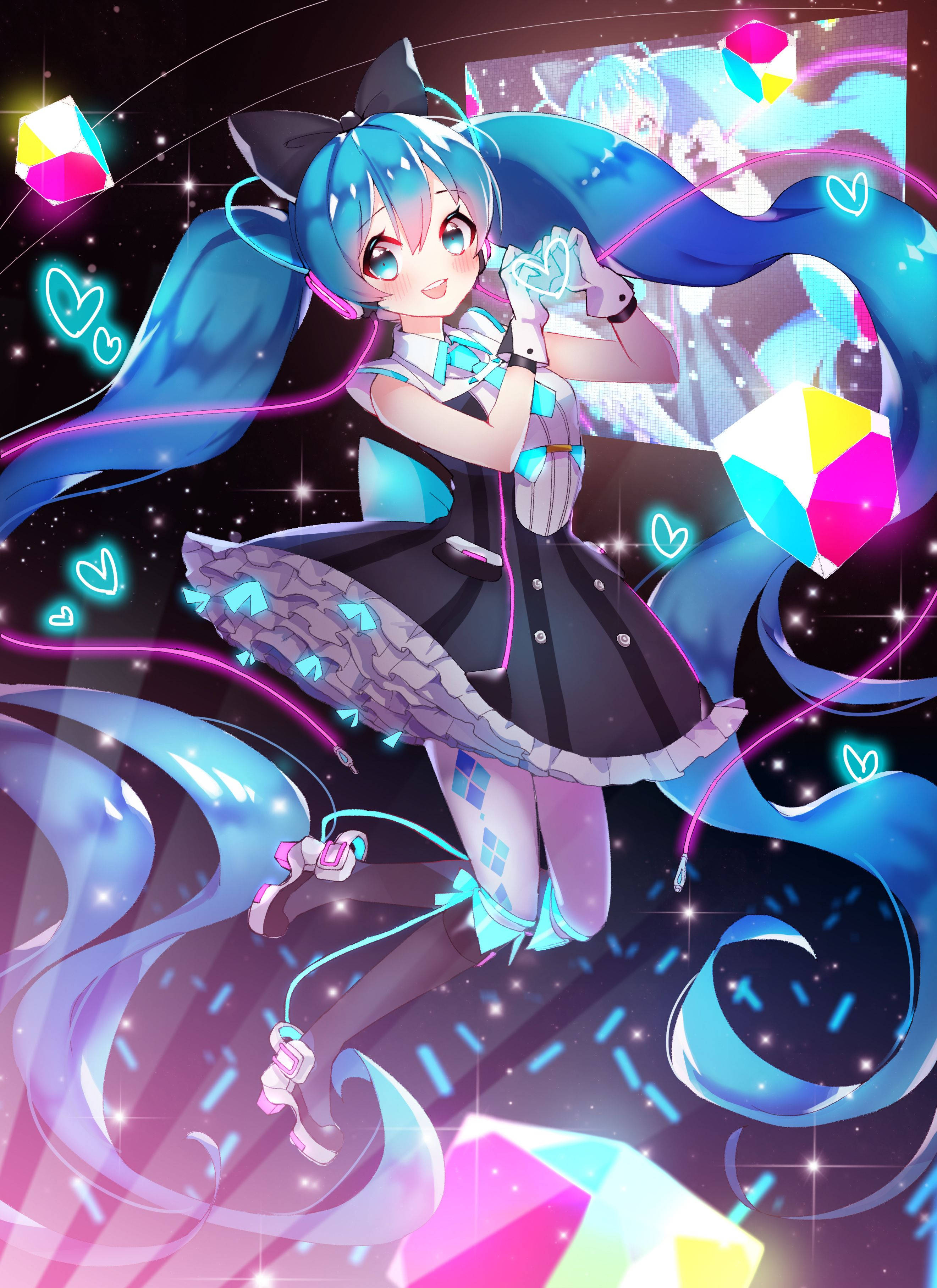 Hatsune Miku quyến rũ người hâm mộ bằng vẻ đẹp của mình Hình nền