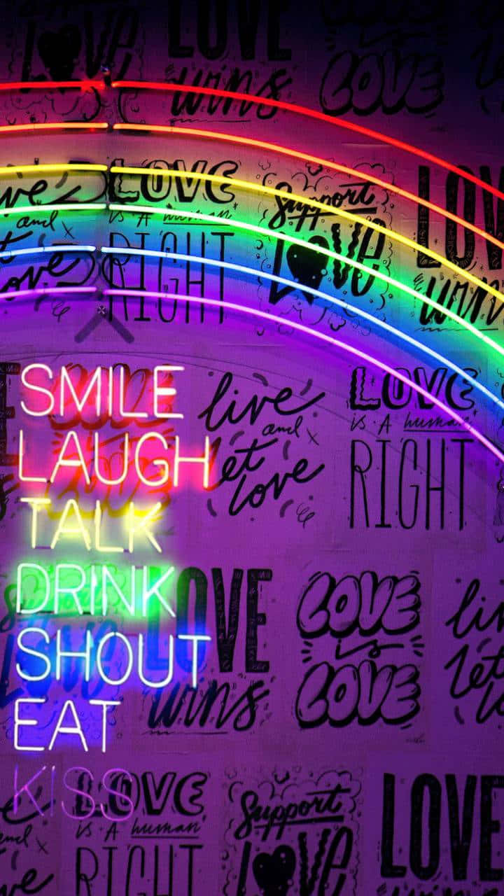 Hãy để ánh sáng neon rực rỡ thắp sáng ngày mới của bạn. Hình nền