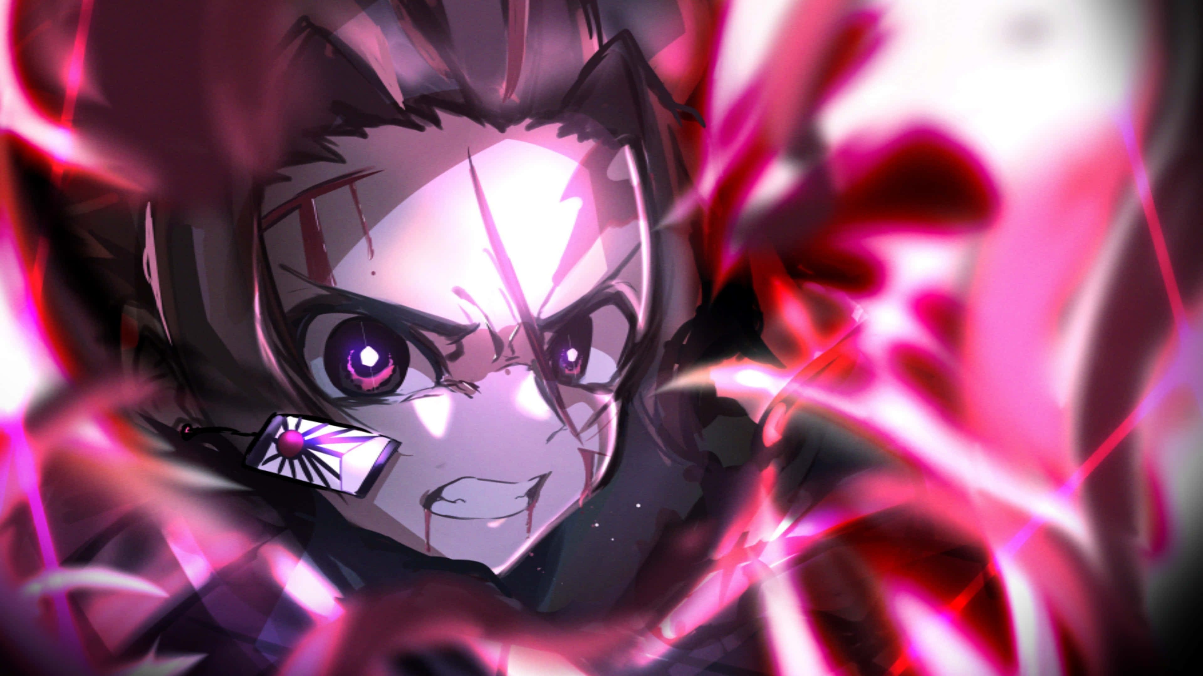 "Hãy đón nhận mặt tối của bạn với hình nền Demon Slayer 4K." Hình nền