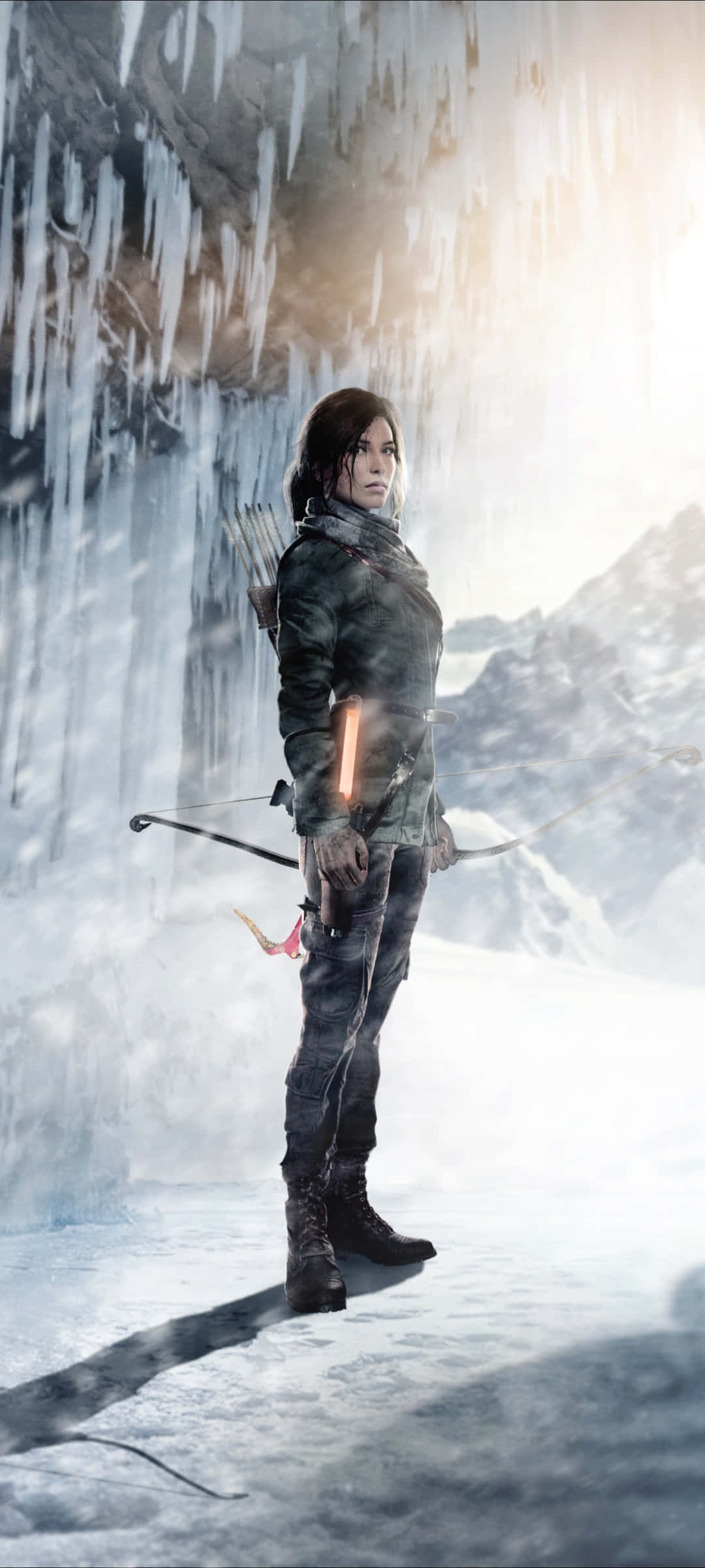 Hãy phiêu lưu theo cách của bạn và không sợ hãi như Lara Croft với Tomb Raider iPhone 5s. Hình nền