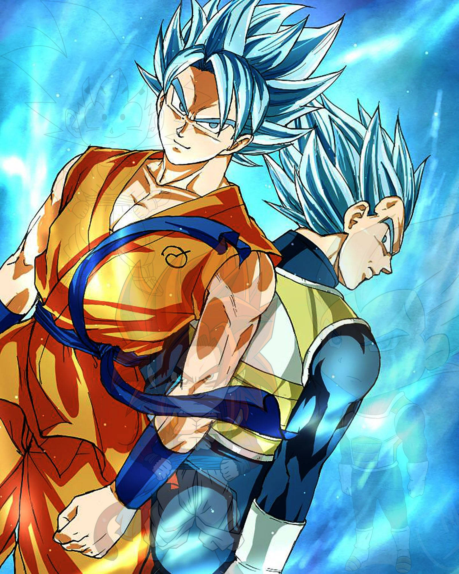 "Hãy tập luyện chăm chỉ hơn và vươn tới những tầm cao mới cùng Goku trong Dragon Ball Super!" Hình nền