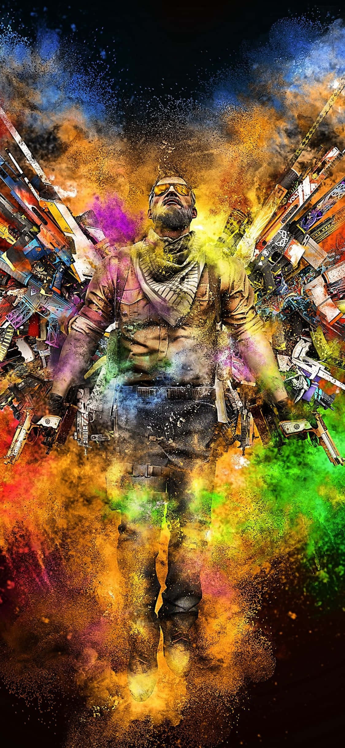 "Hãy tiến vào một cách hoành tráng với iPhone XS mới và Counter-Strike Global Offensive!" Hình nền