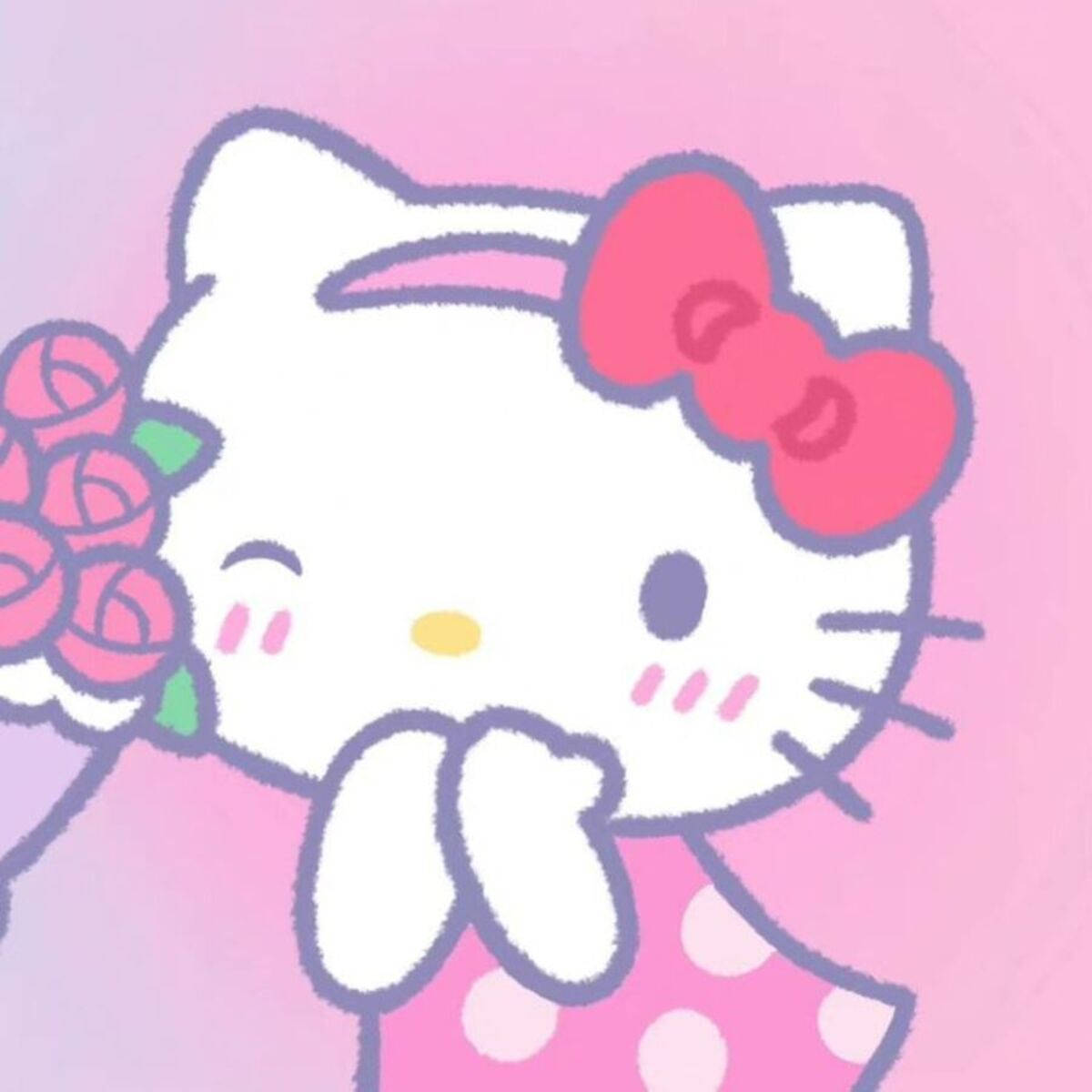 Hello Kitty Ảnh Đại Diện Hồng Nhạt Hình nền
