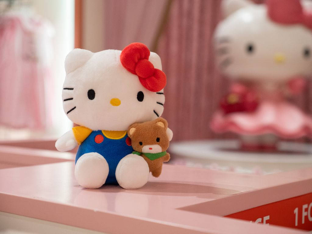 Hello Kitty Bông Mềm Hoạt Hình Ảnh Đại Diện Hình nền