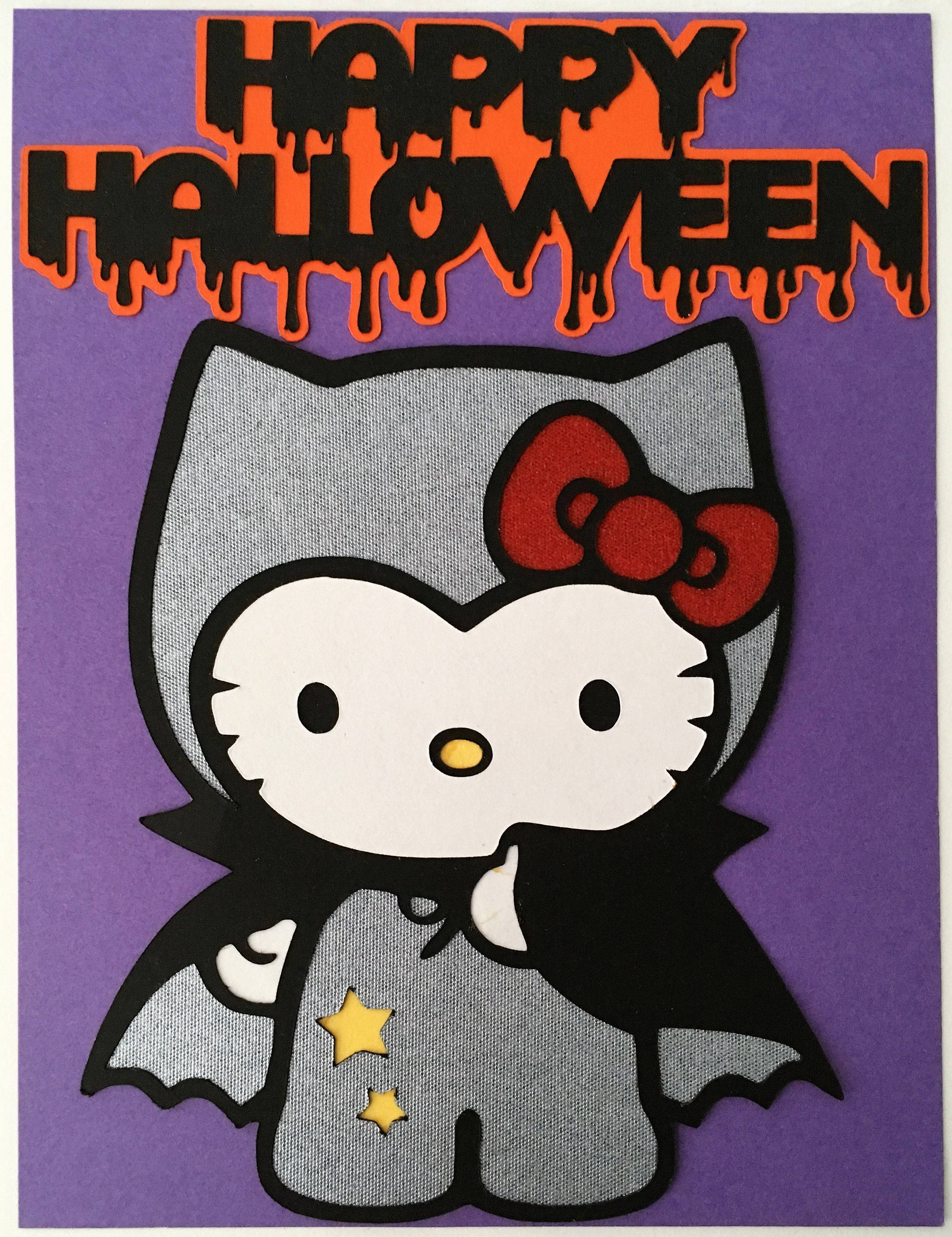 Hello Kitty Dơi Xám Halloween Hình nền