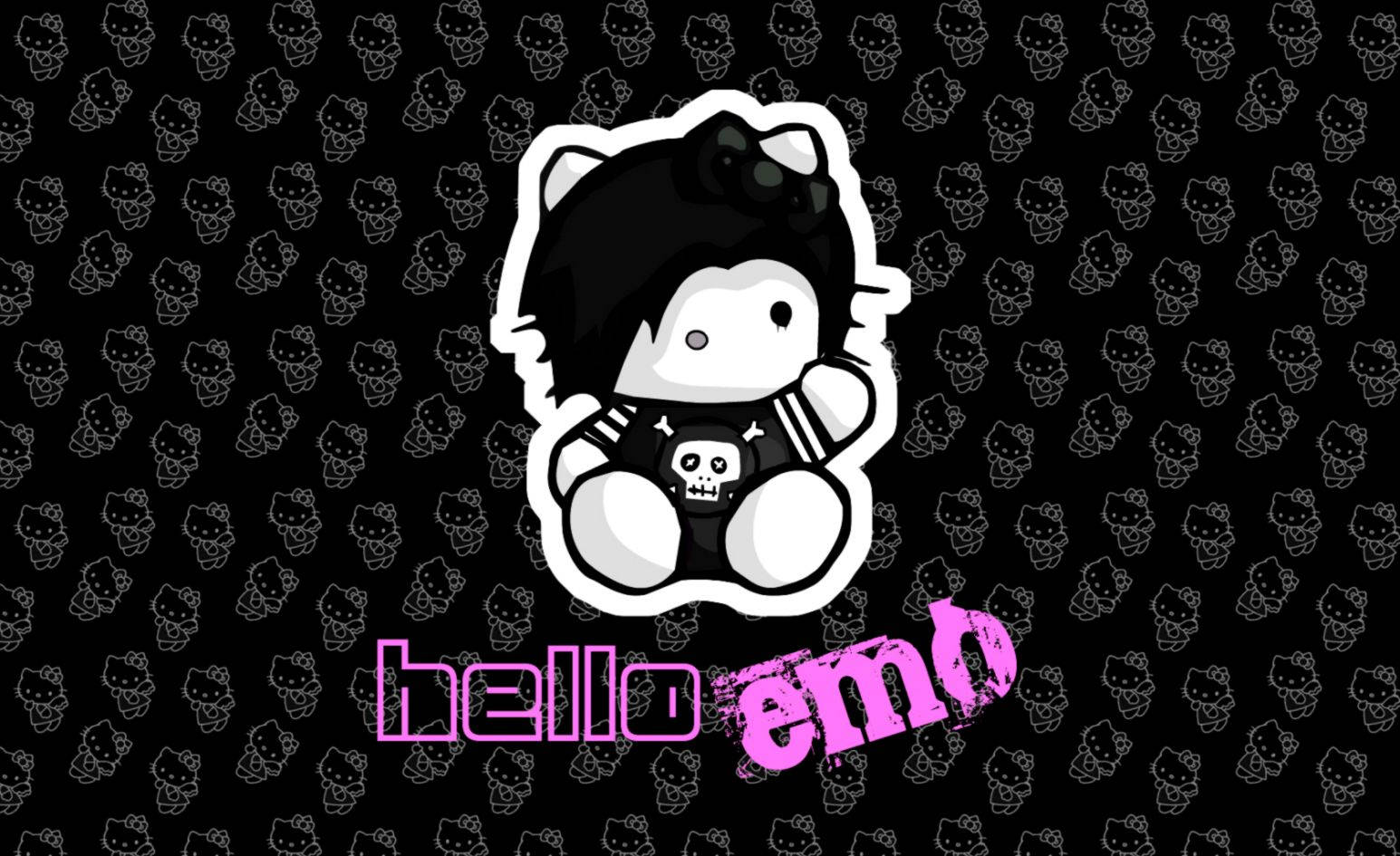 Hello Kitty Emo Dễ Thương Hình nền