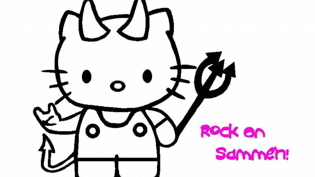 Hello Kitty Halloween Ác Quỷ Hình nền