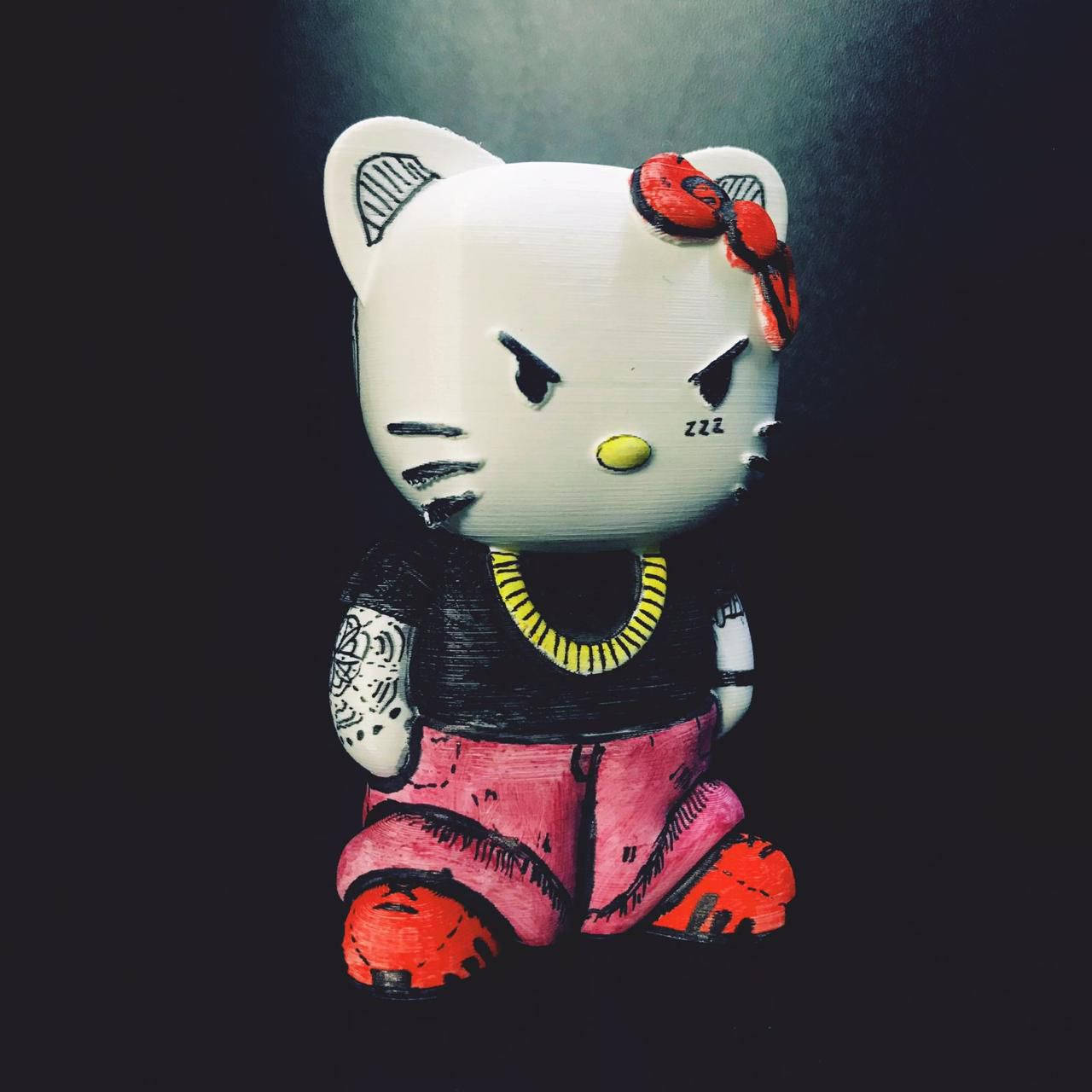 Hello Kitty Halloween giận dữ như một tên côn đồ Hình nền