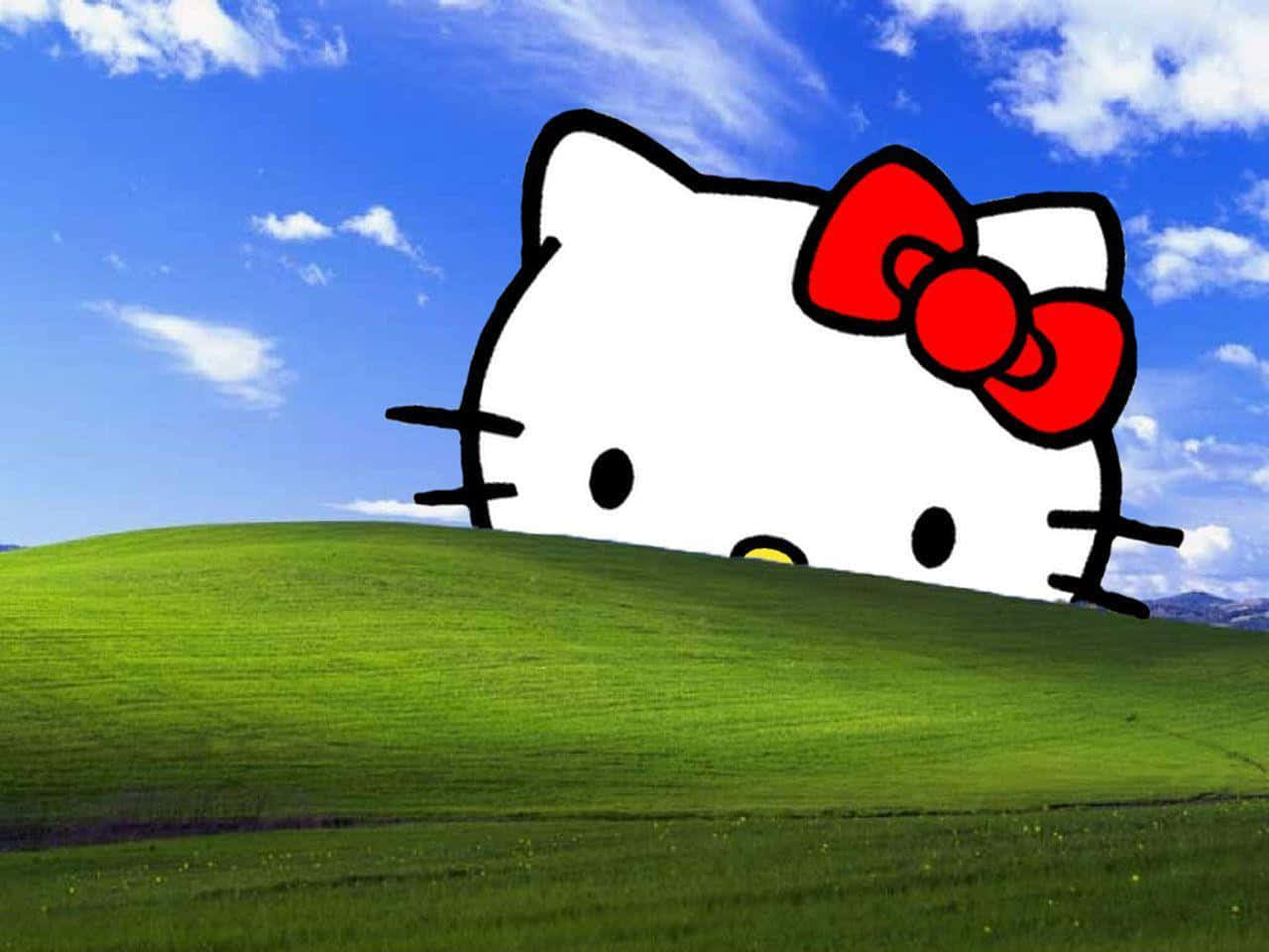 Hello Kitty Laptop Ngọn Đồi Windows Hình nền