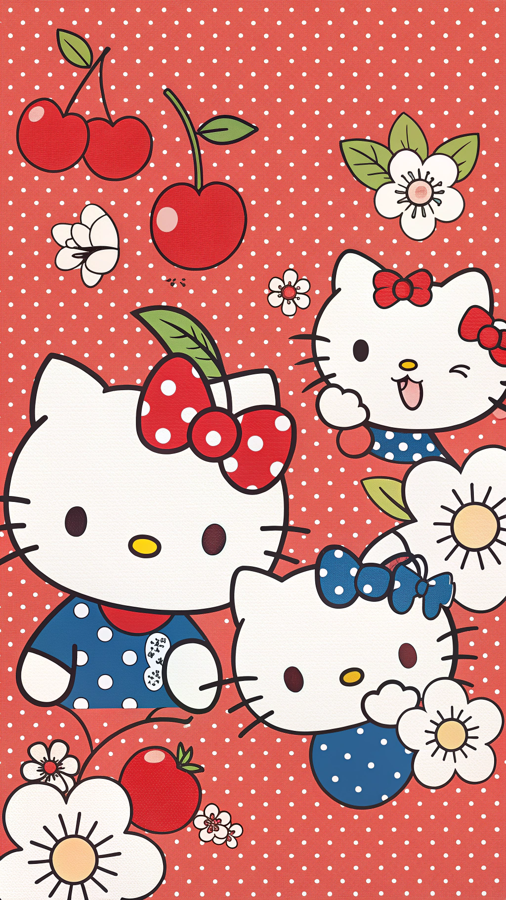 Hello Kitty Ngọt Ngào Vui Nhộn Hình nền