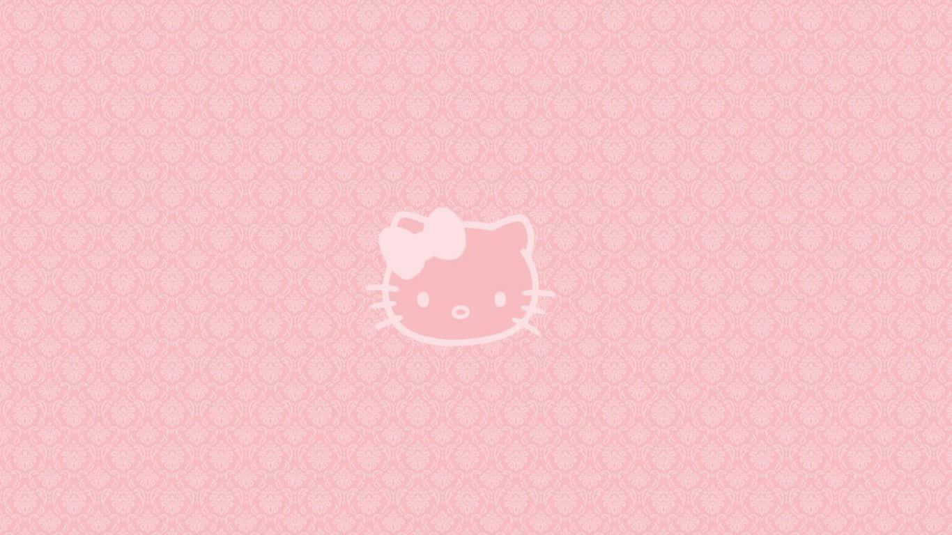 Hello Kitty phong cách grunge hồng thẩm mỹ cho laptop Hình nền