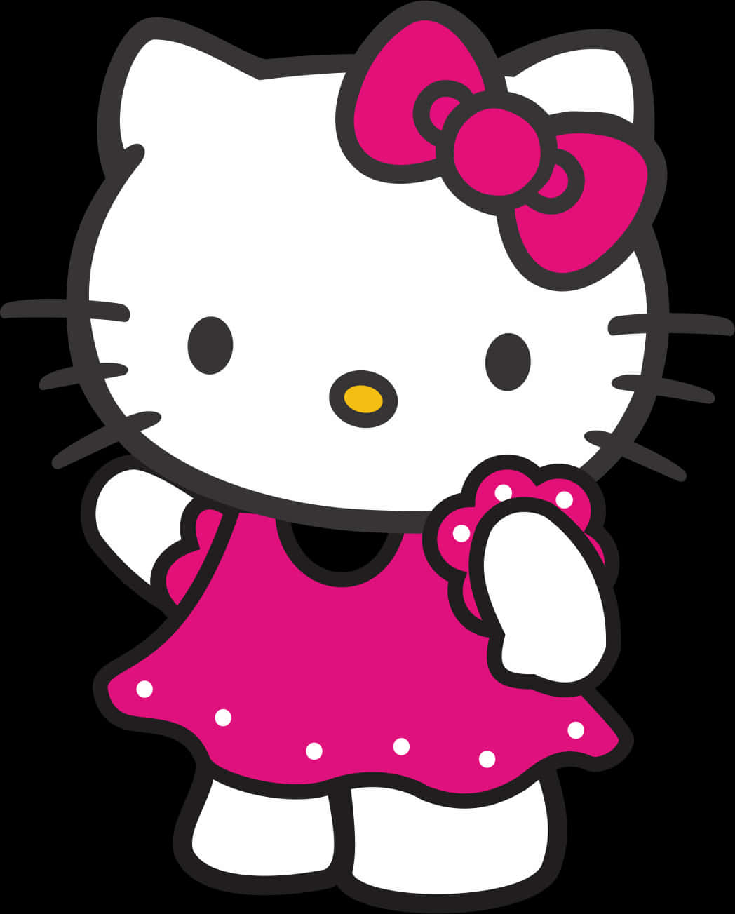 Hello Kitty trong váy hồng Hình nền