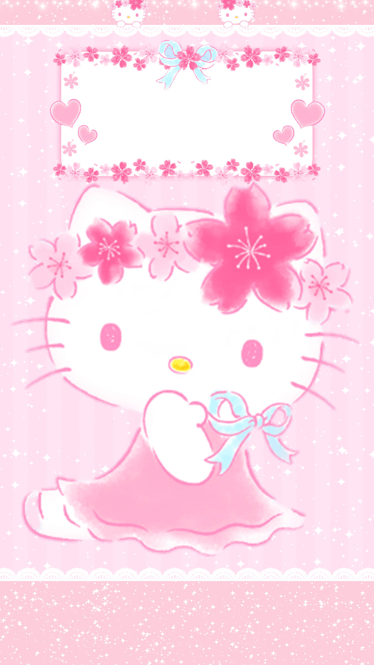 Hello Kitty với nền hồng dễ thương Hình nền