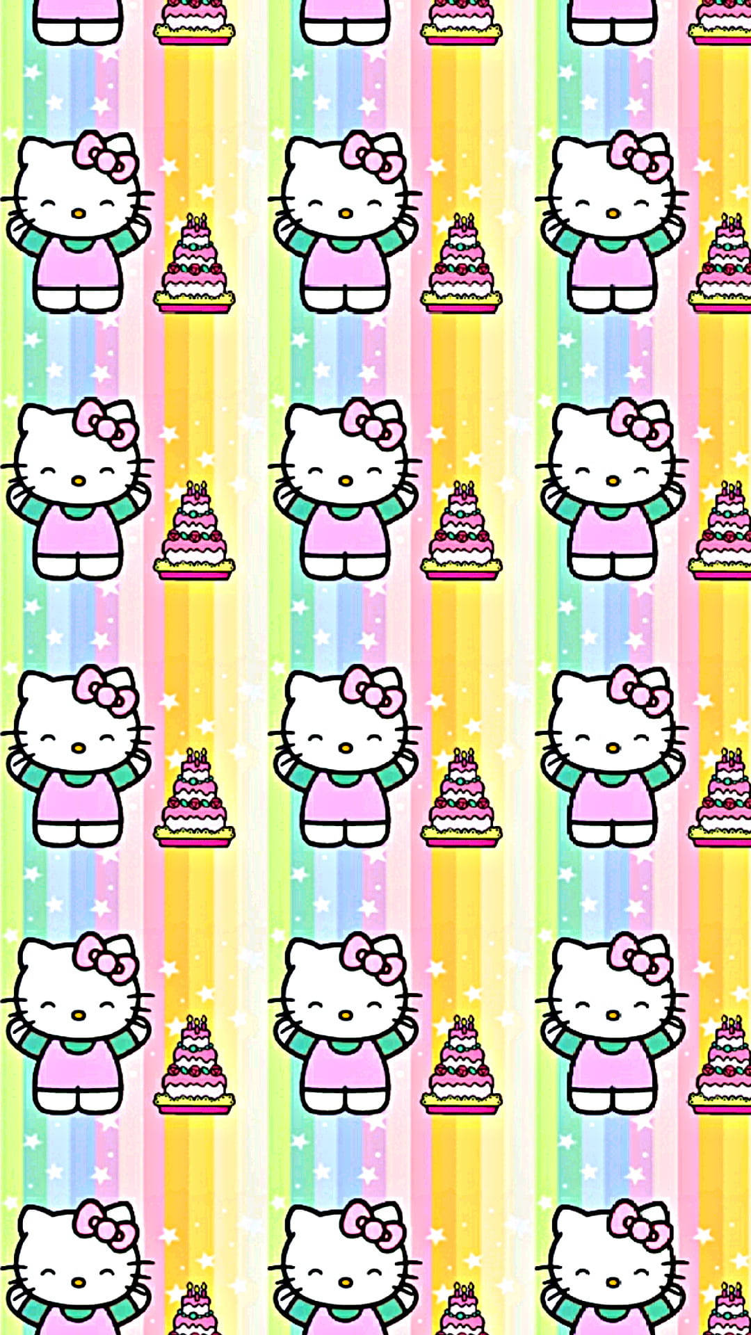 Hello Kitty với tông màu pastel dễ thương