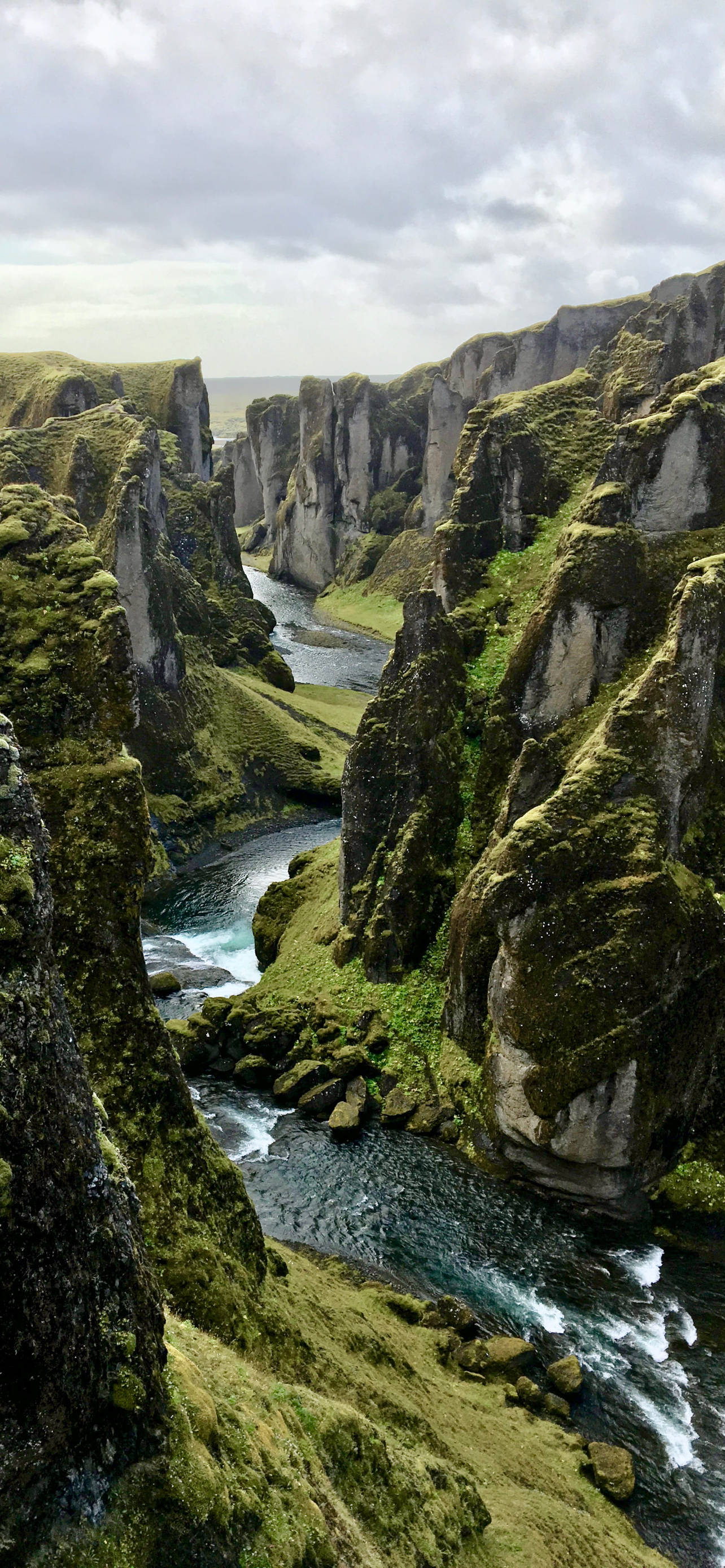 Hẻm Núi Sông Fjaðrá Iceland Hình nền