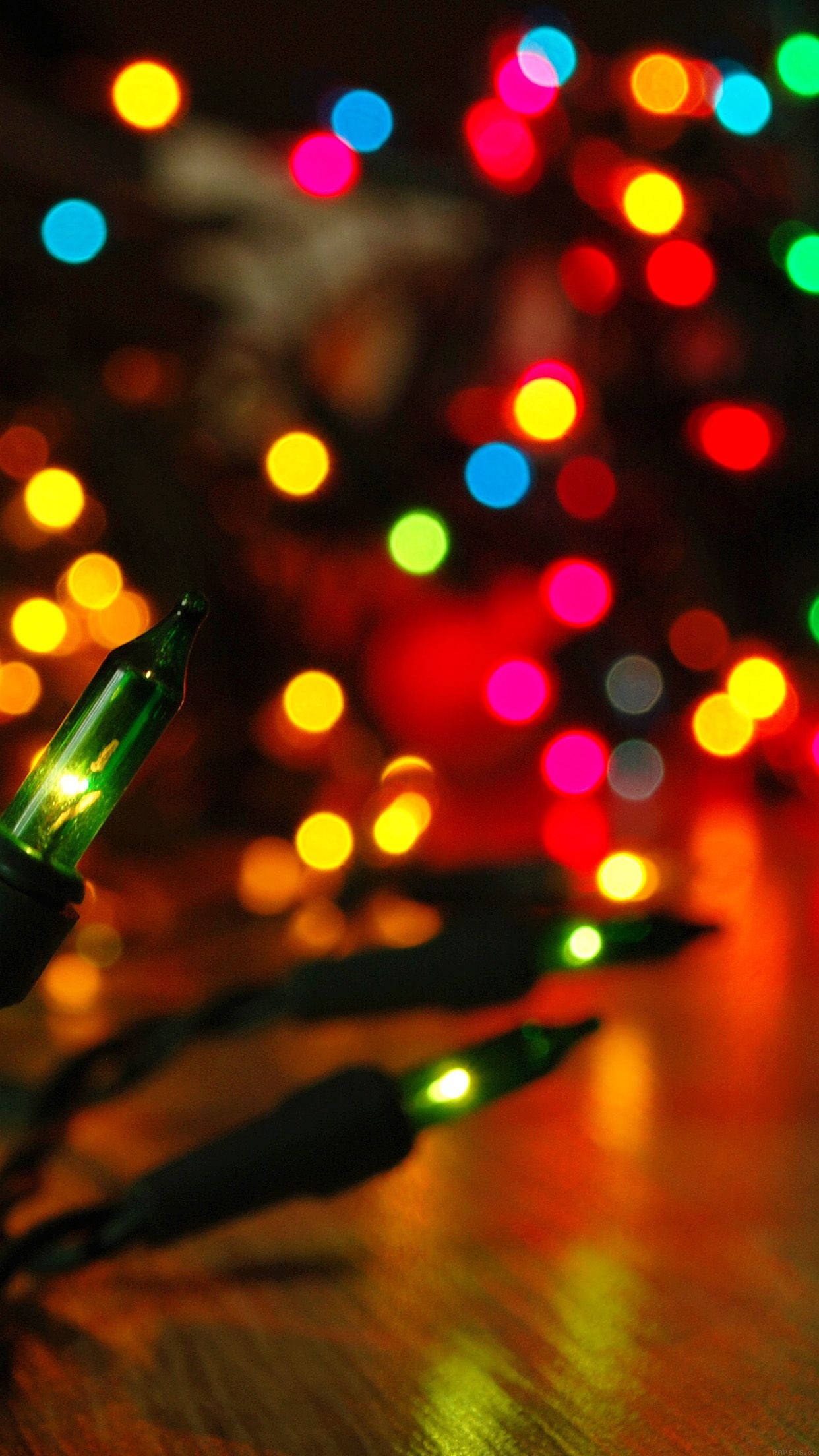 Hiệu ứng bokeh ánh đèn lễ hội Giáng sinh Hình nền