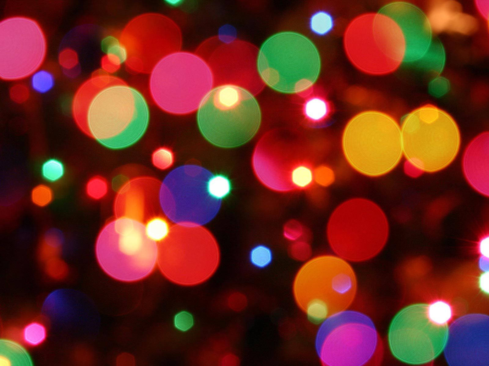Hiệu ứng bokeh đèn Giáng sinh rực rỡ sắc màu Hình nền
